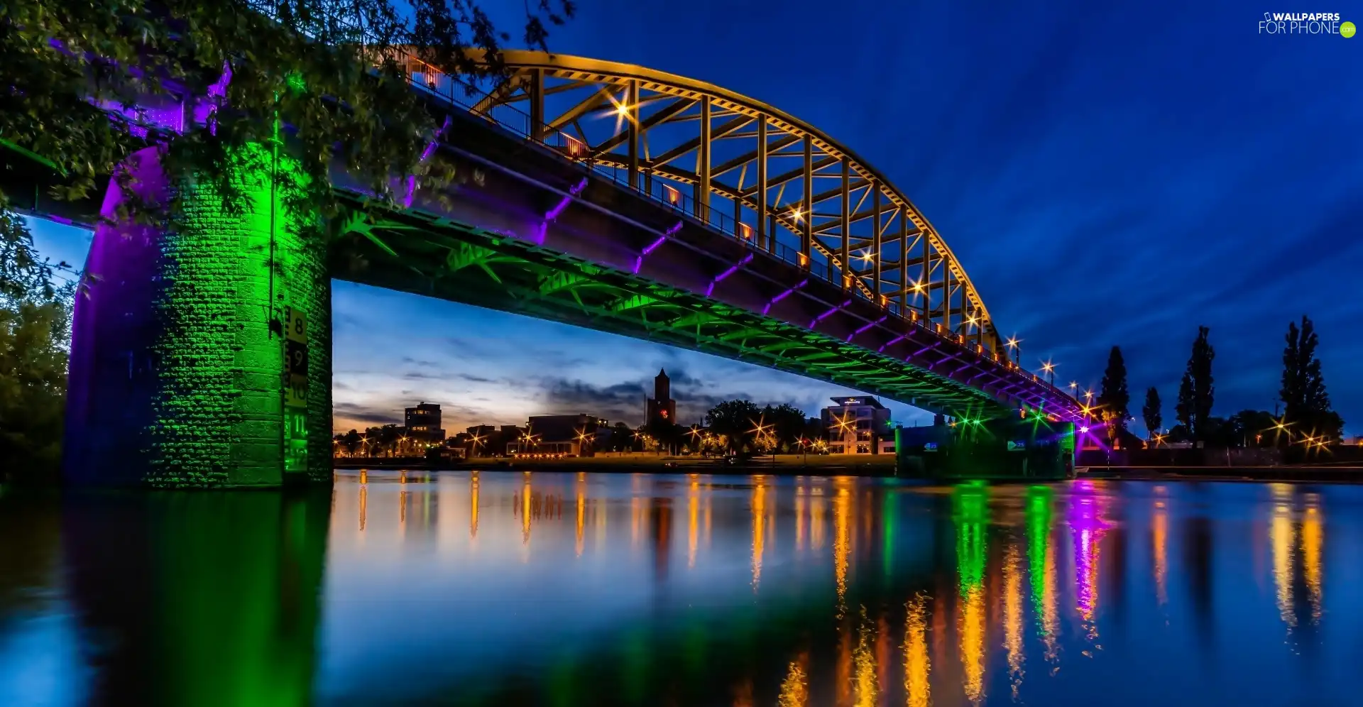 bridge, Arnheim, Netherlands, River