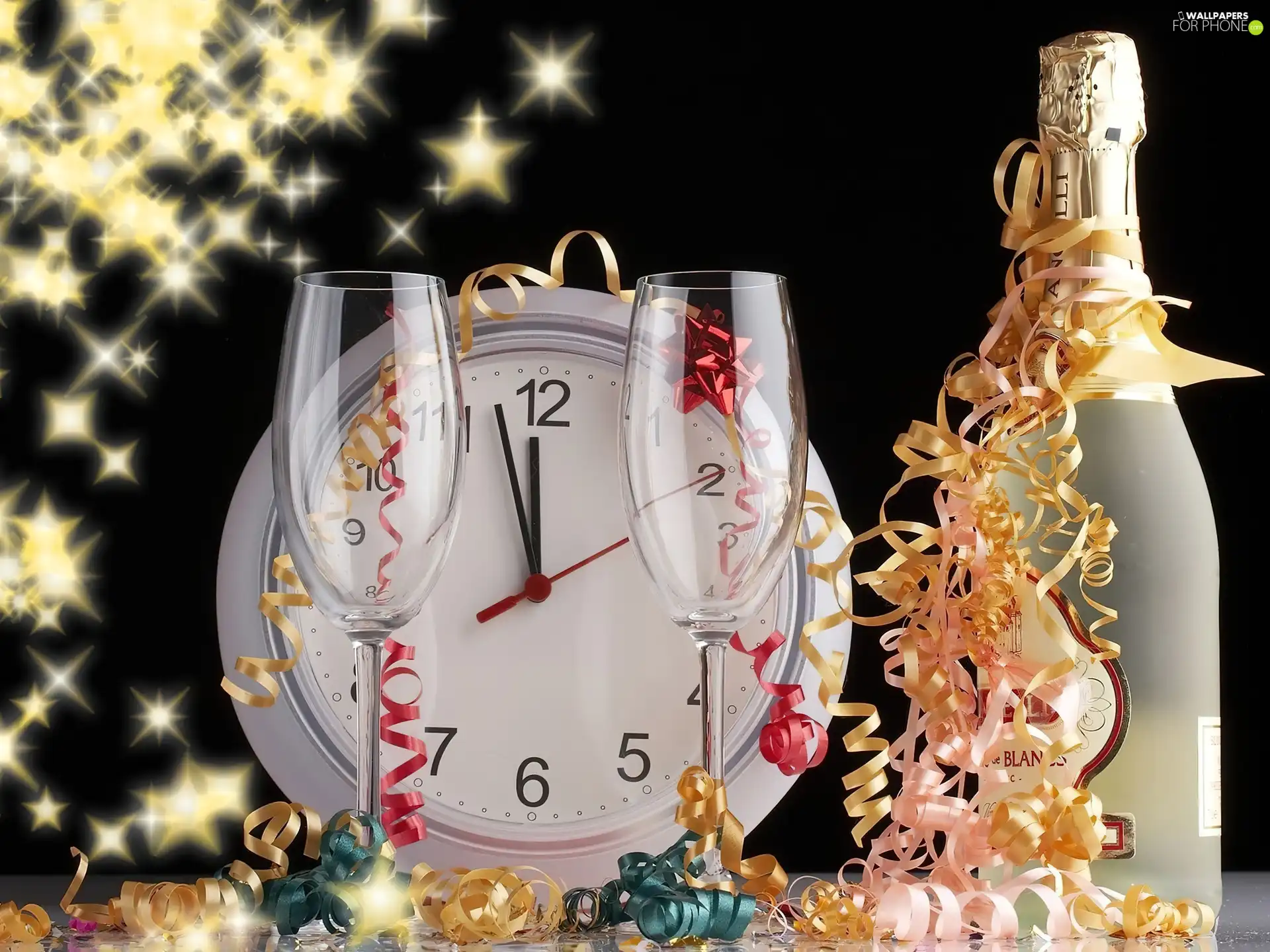 year, New, decoration, Champagne, New Year