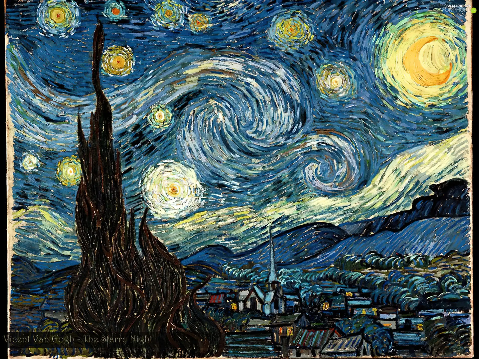 Vincent Van Gogh, Starry, night, the