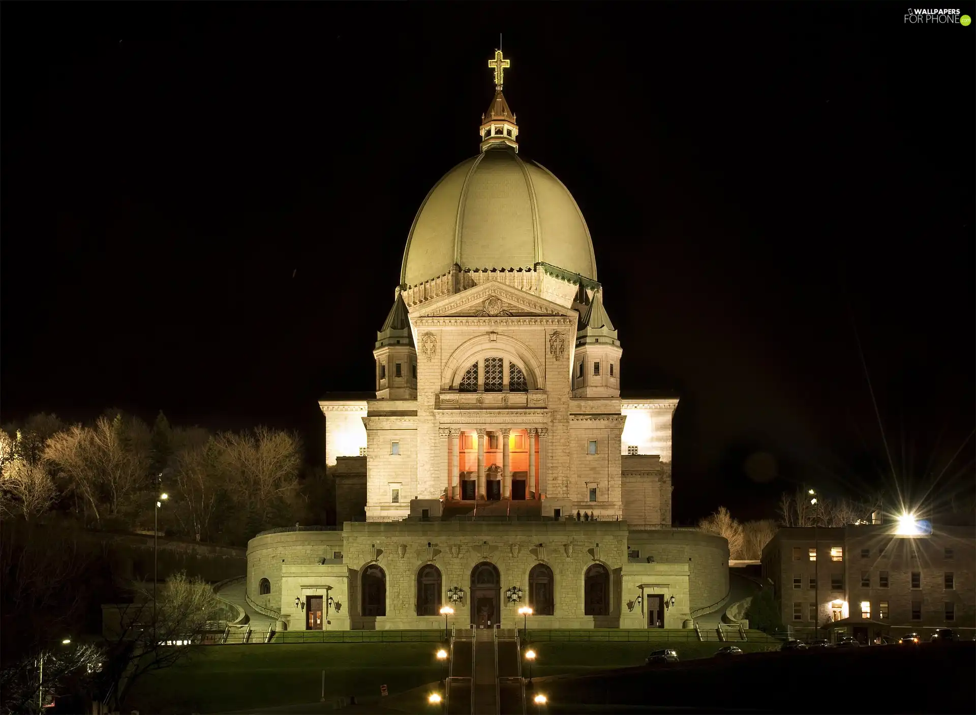 Montreal, St. Joseph, Night, oratorio