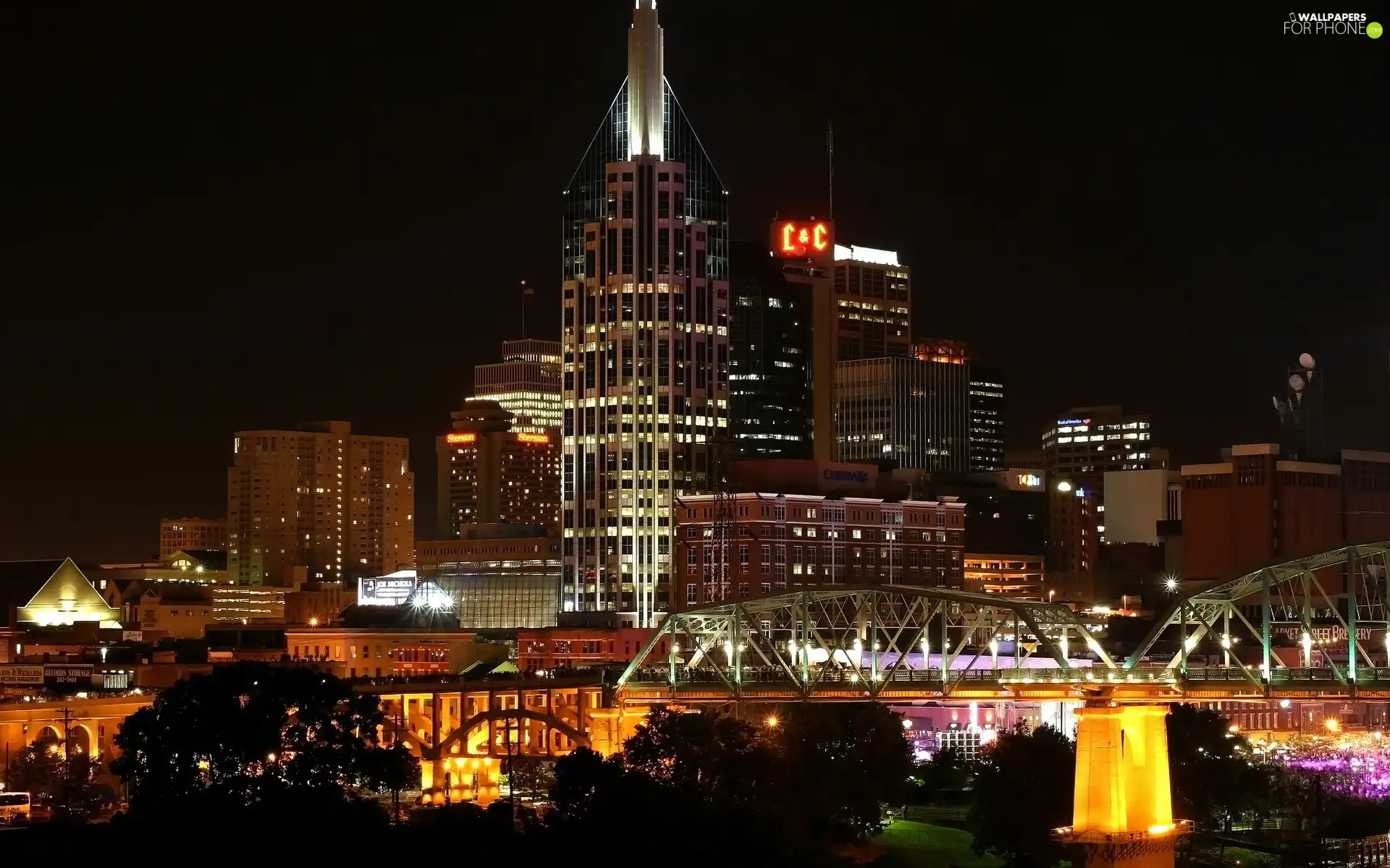 The United States, Town, Night, Nashville
