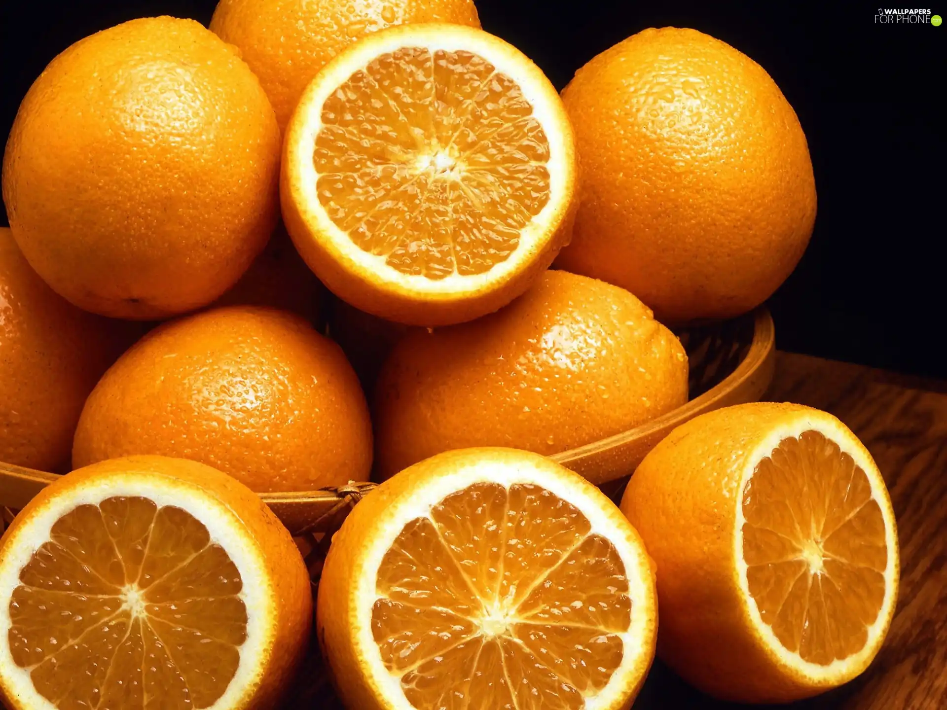 orange, Wooden, bowl
