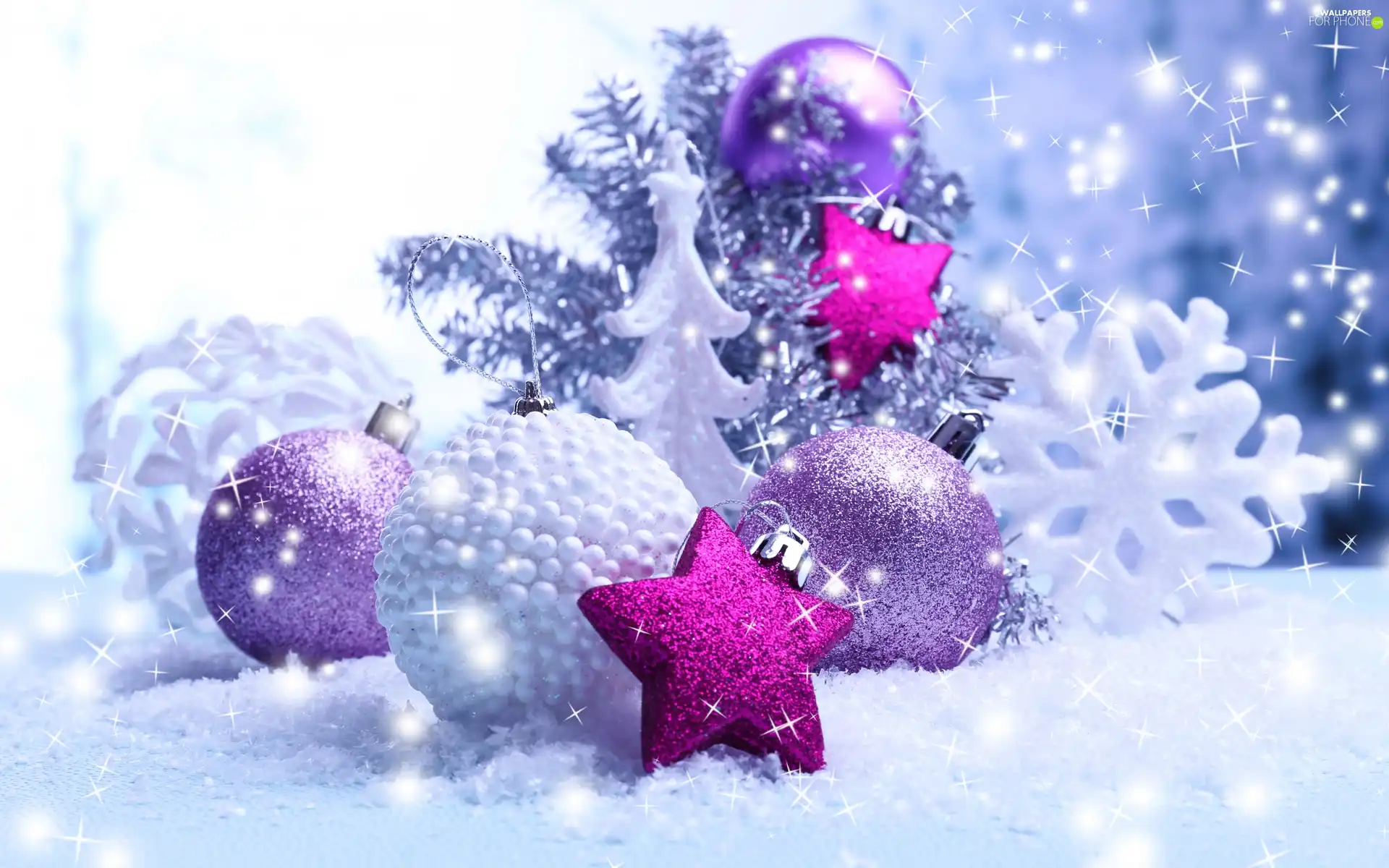 ornamentation, Christmas, Stars, Snow White, baubles