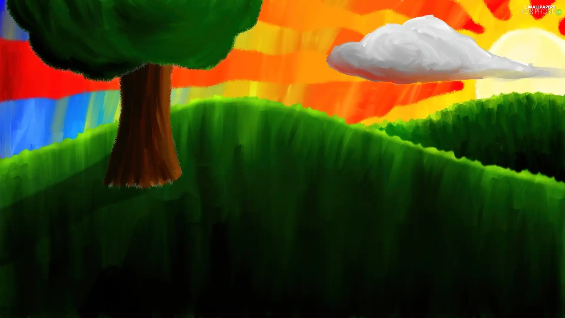 landscape, painting