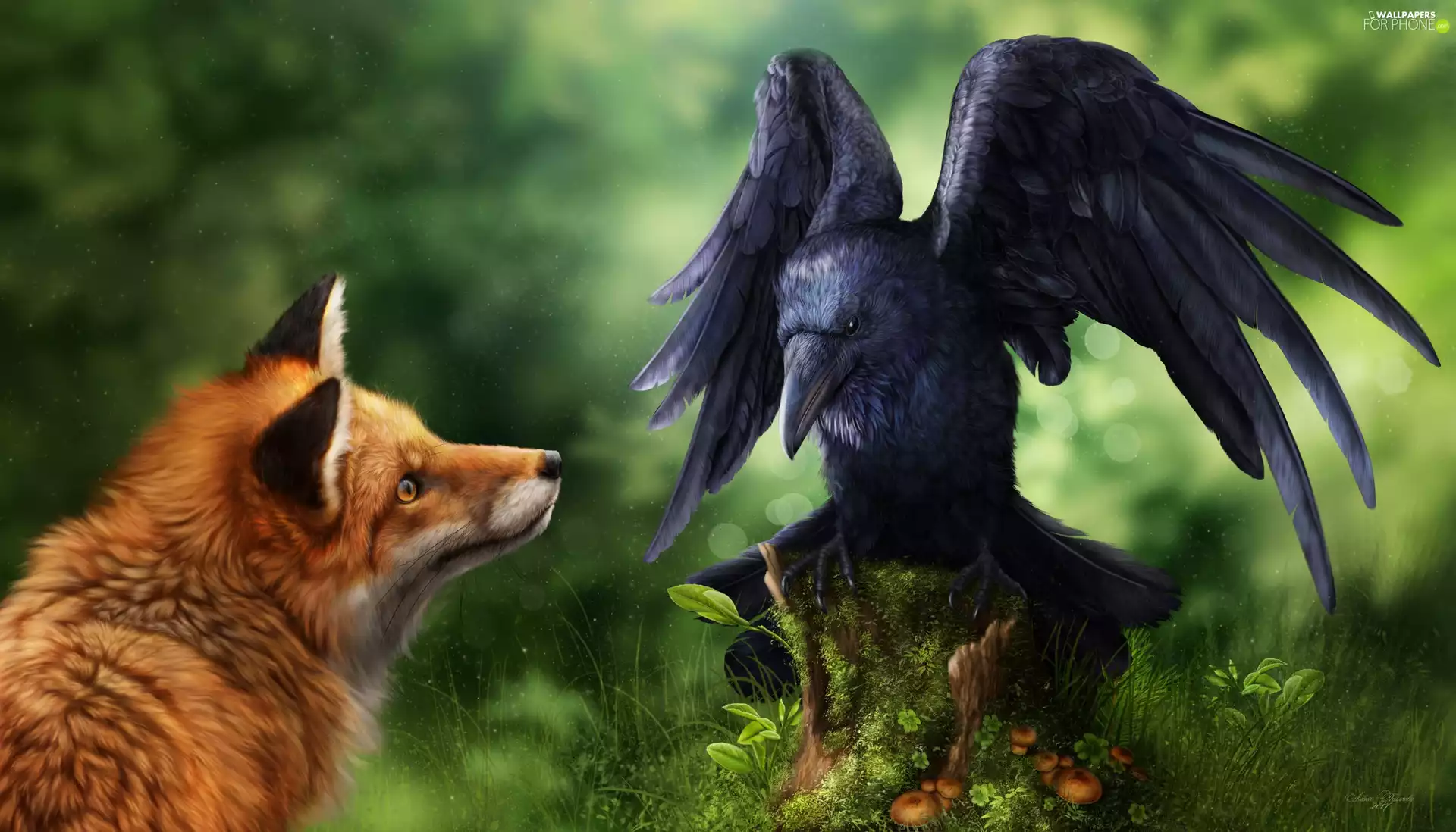 Paintography, Fox, Crow