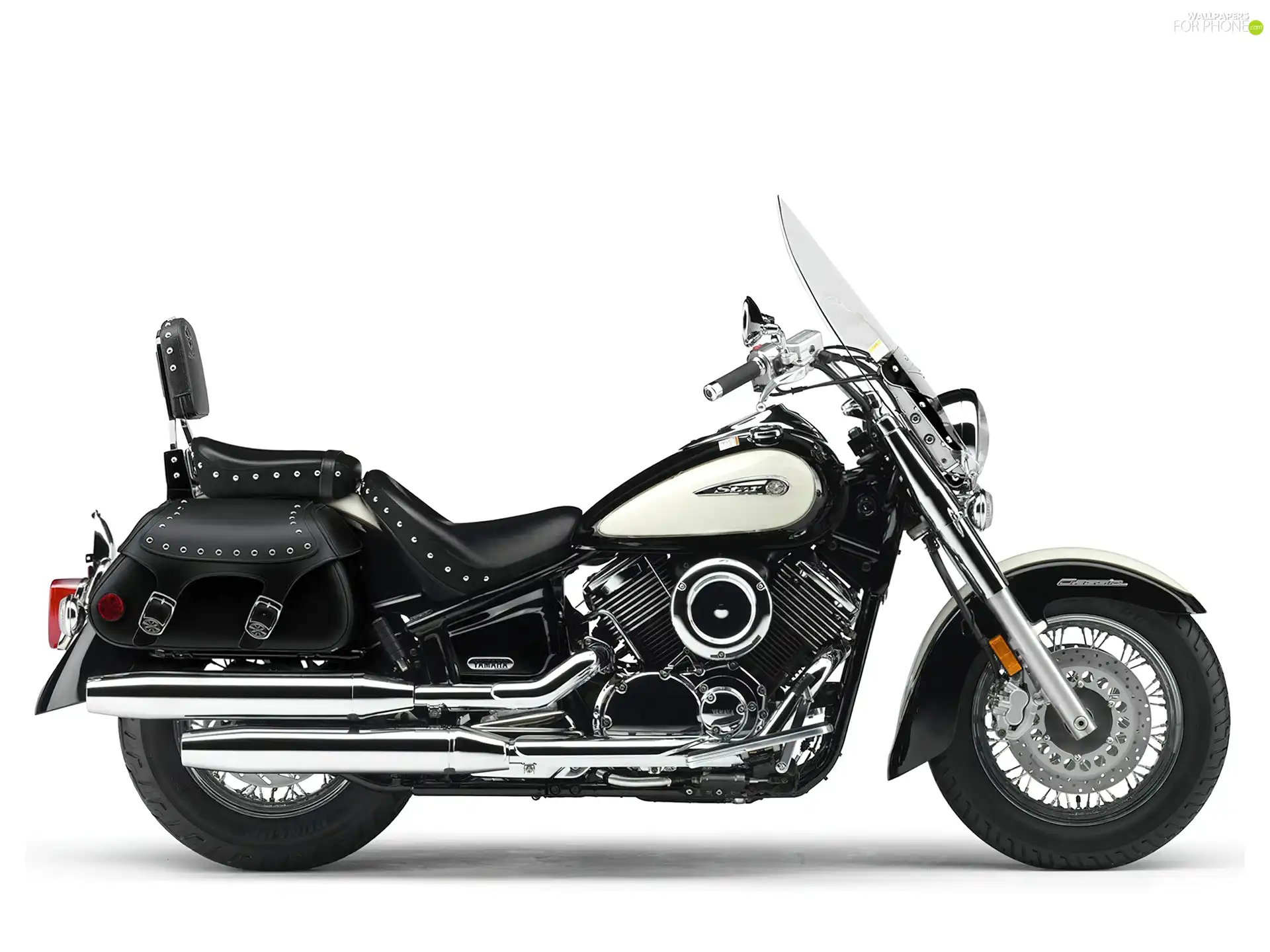 panniers, Yamaha V-Star 1100 Silverado, Glass