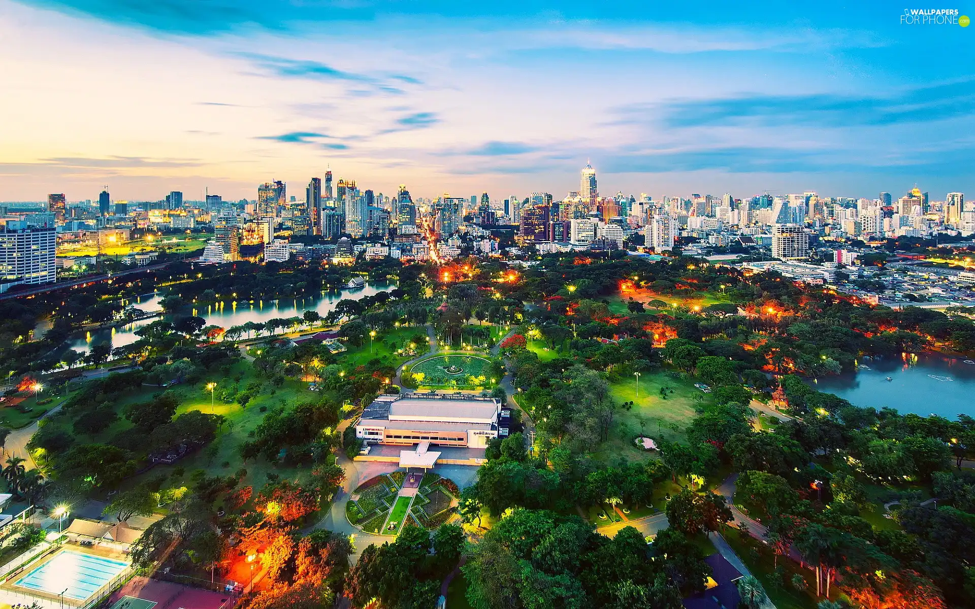 Thailand, Town, Park, Bangkok