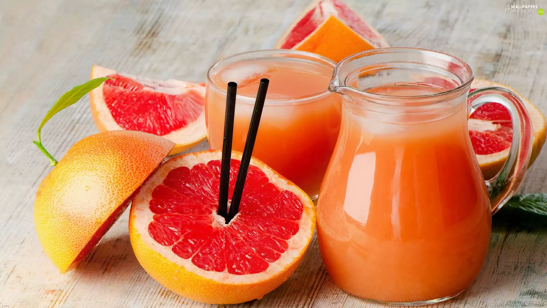 grapefruit, juice, jug, particles
