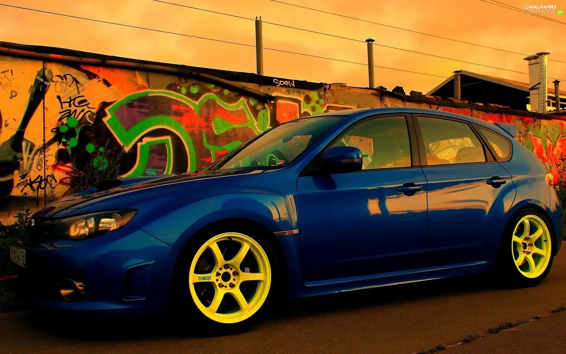 Party, Graffiti, Automobile, Subaru, Granate