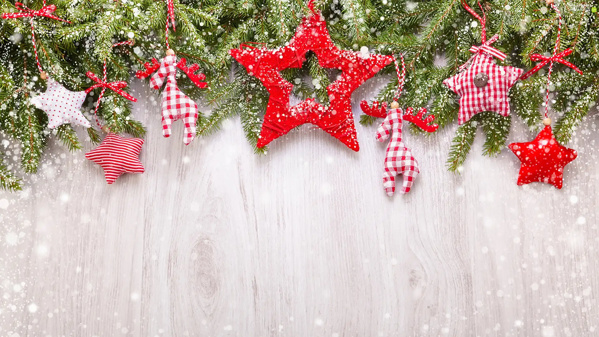 Twigs, Christmas, reindeer, pendants, Stars, decor