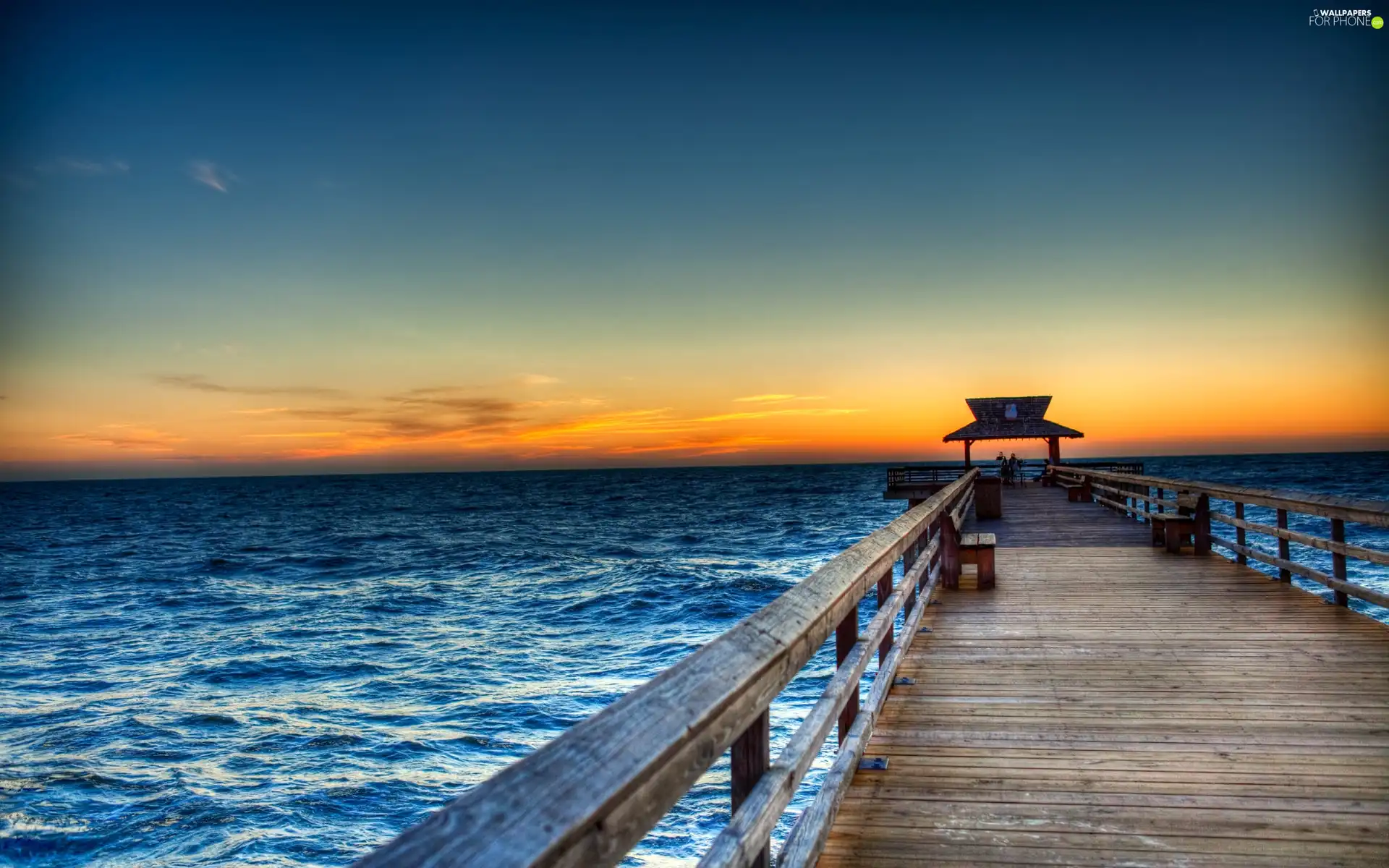 sea, pier