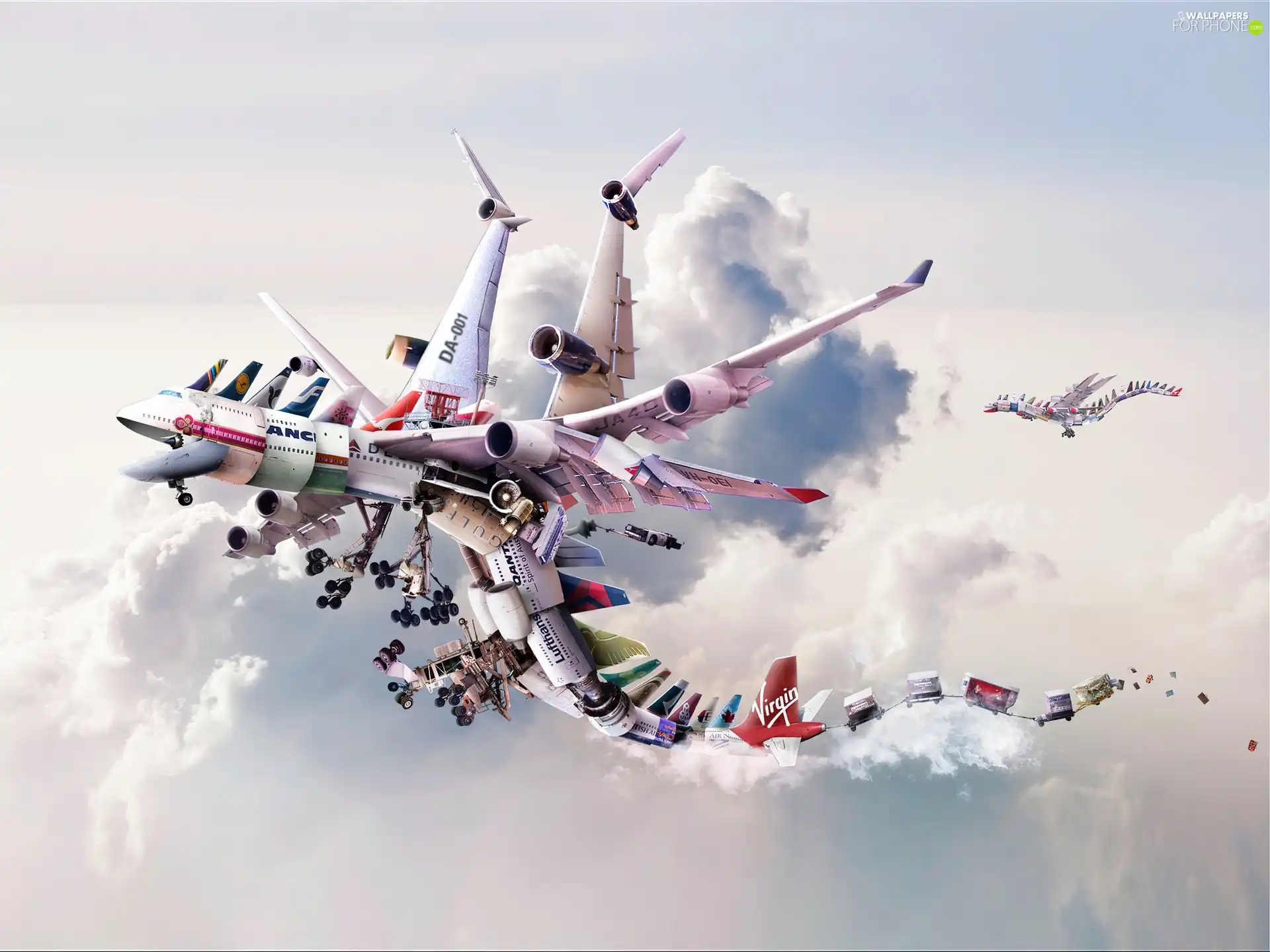 bizarre, plane