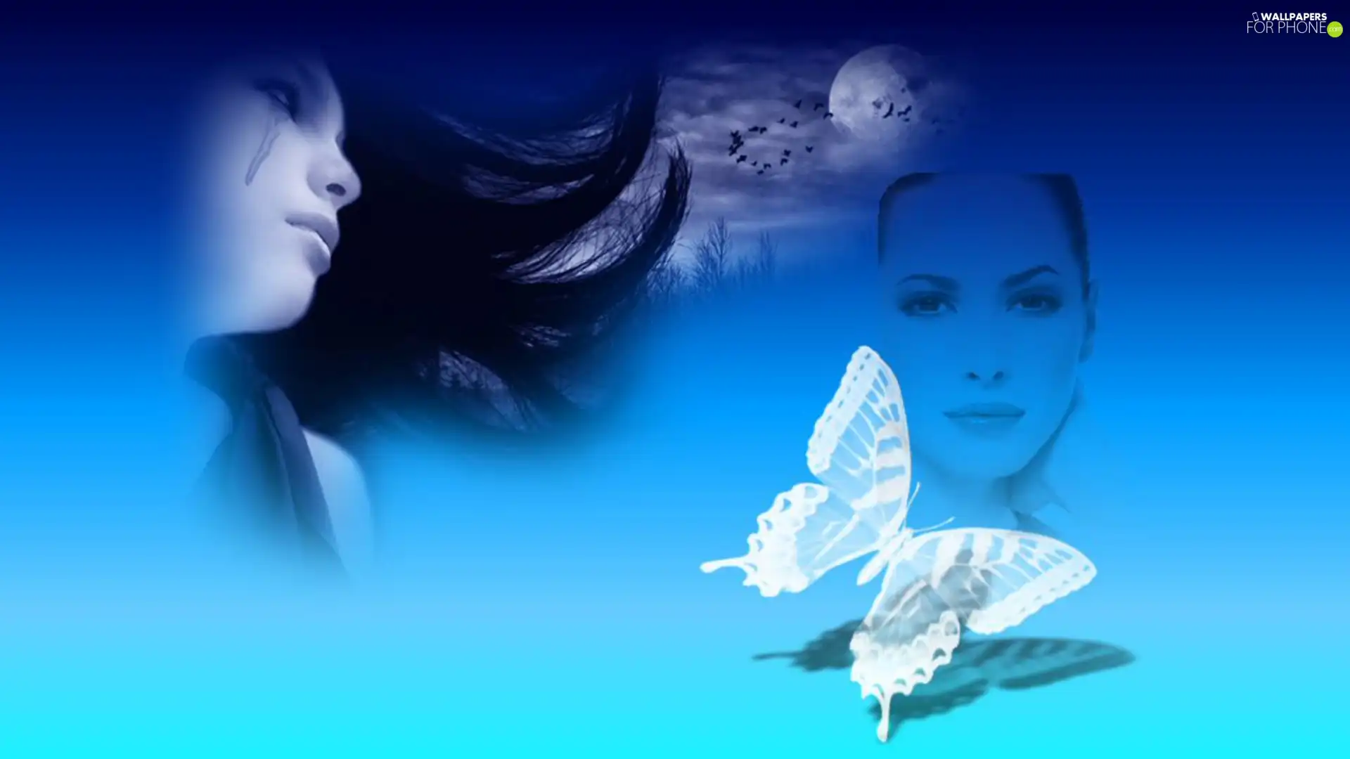 Planet, Women, butterfly