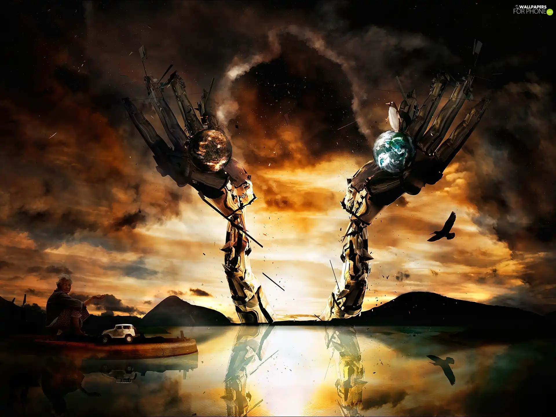 parted, work, Planets, hands