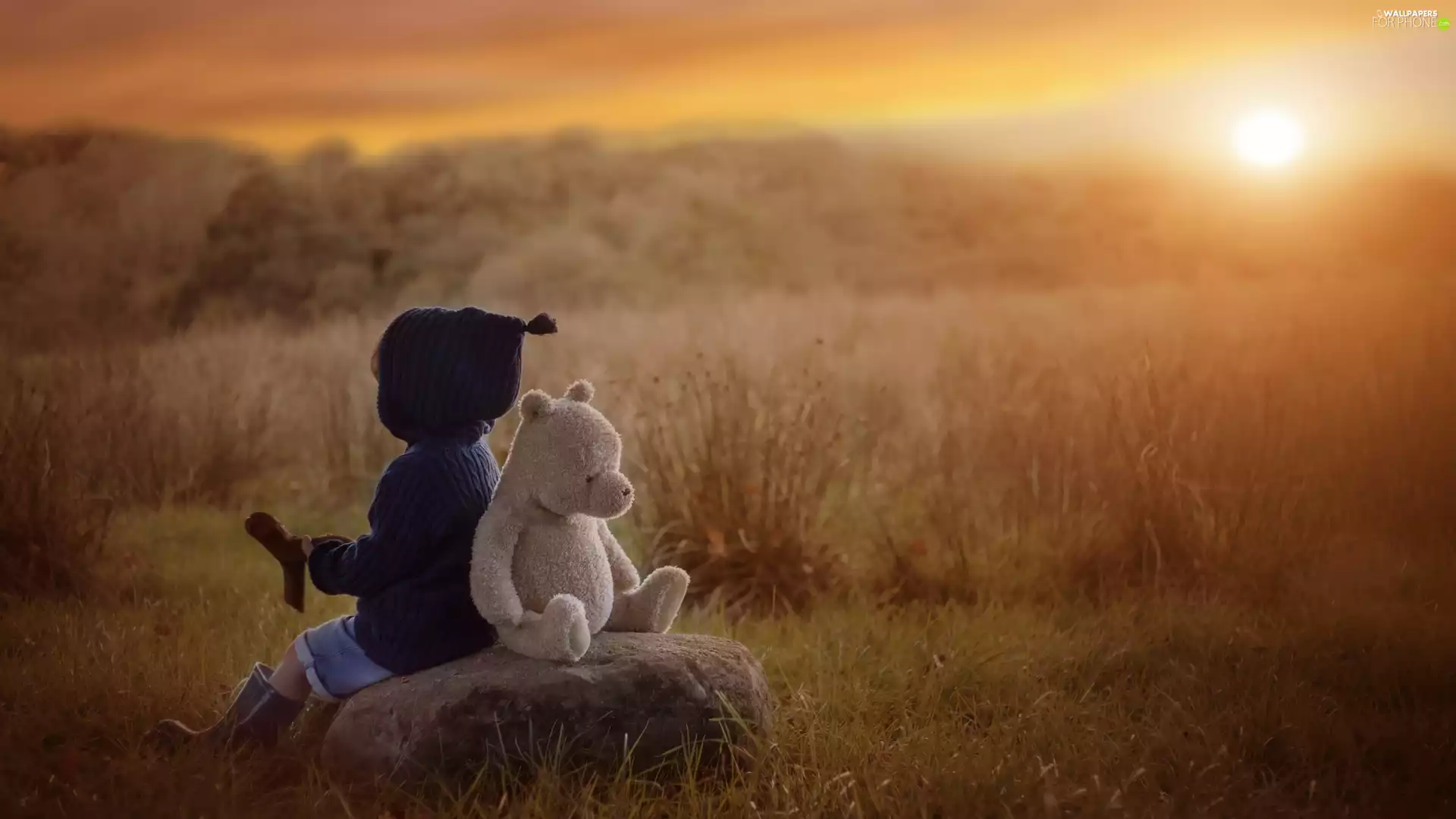 Stone, Great Sunsets, Plush, teddy bear, Kid