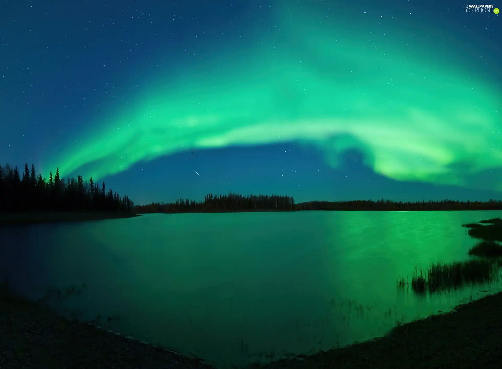 lake, aurora polaris