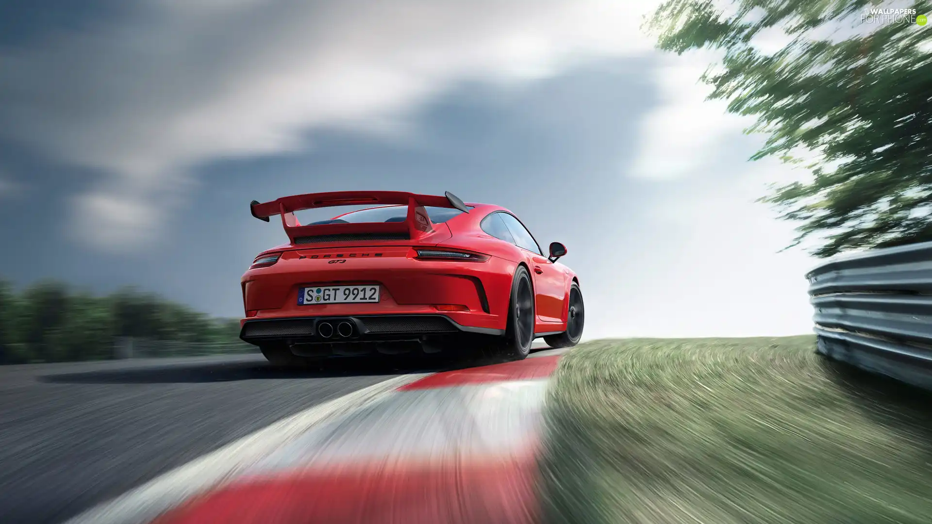 2018, Red, Porsche 911 GT3