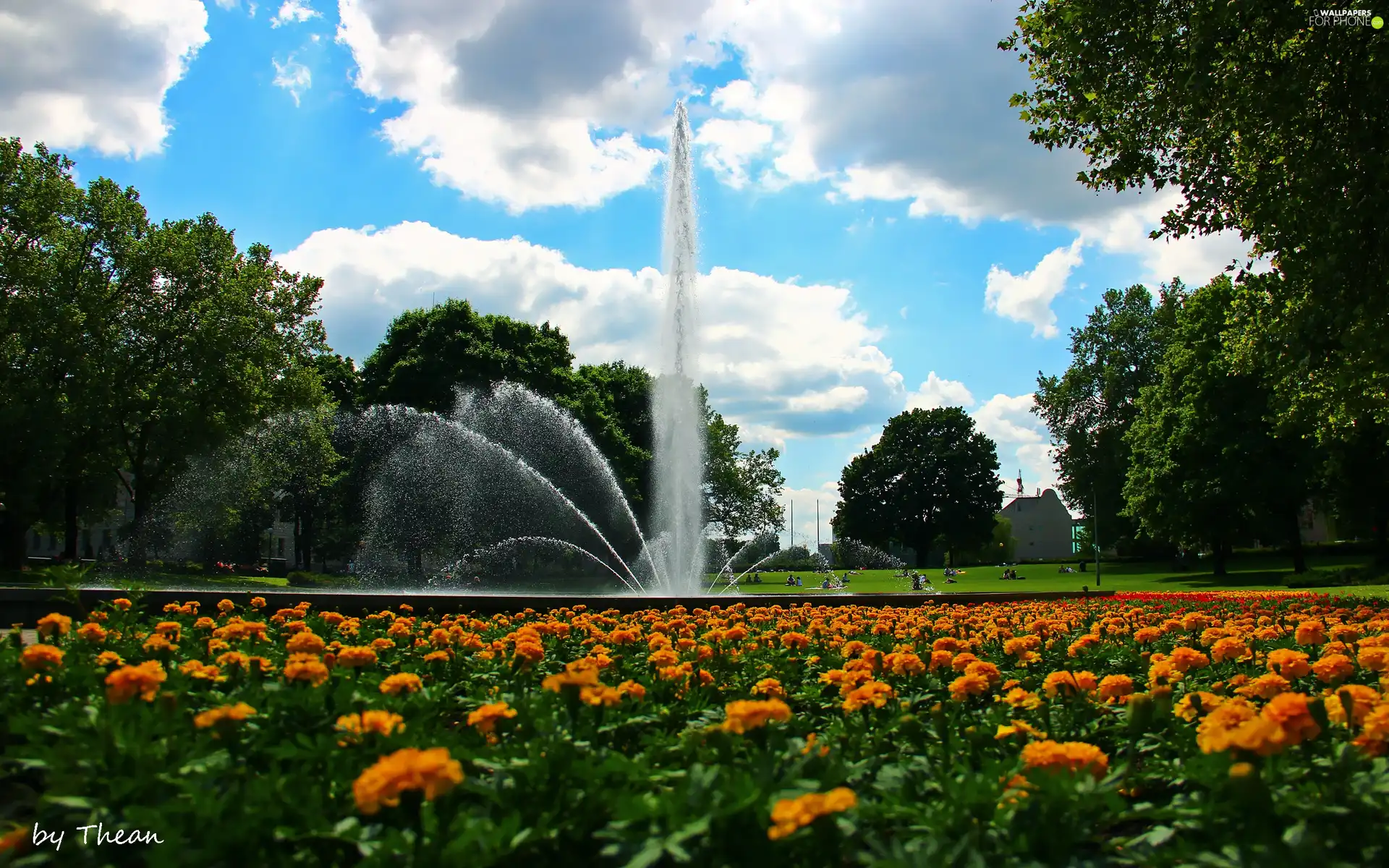 fountain, Opera, Poznan, before