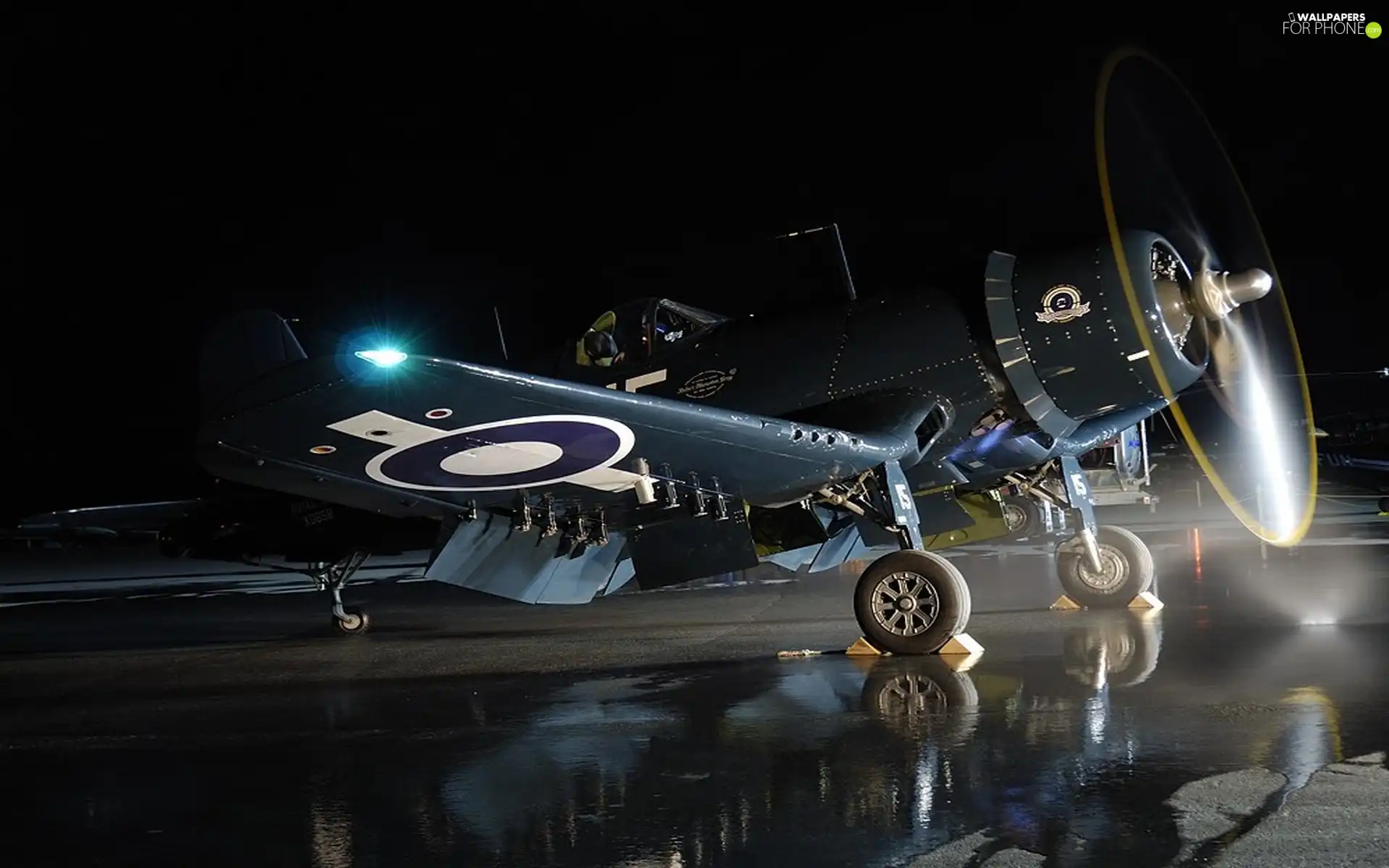 Rain, plane, airport