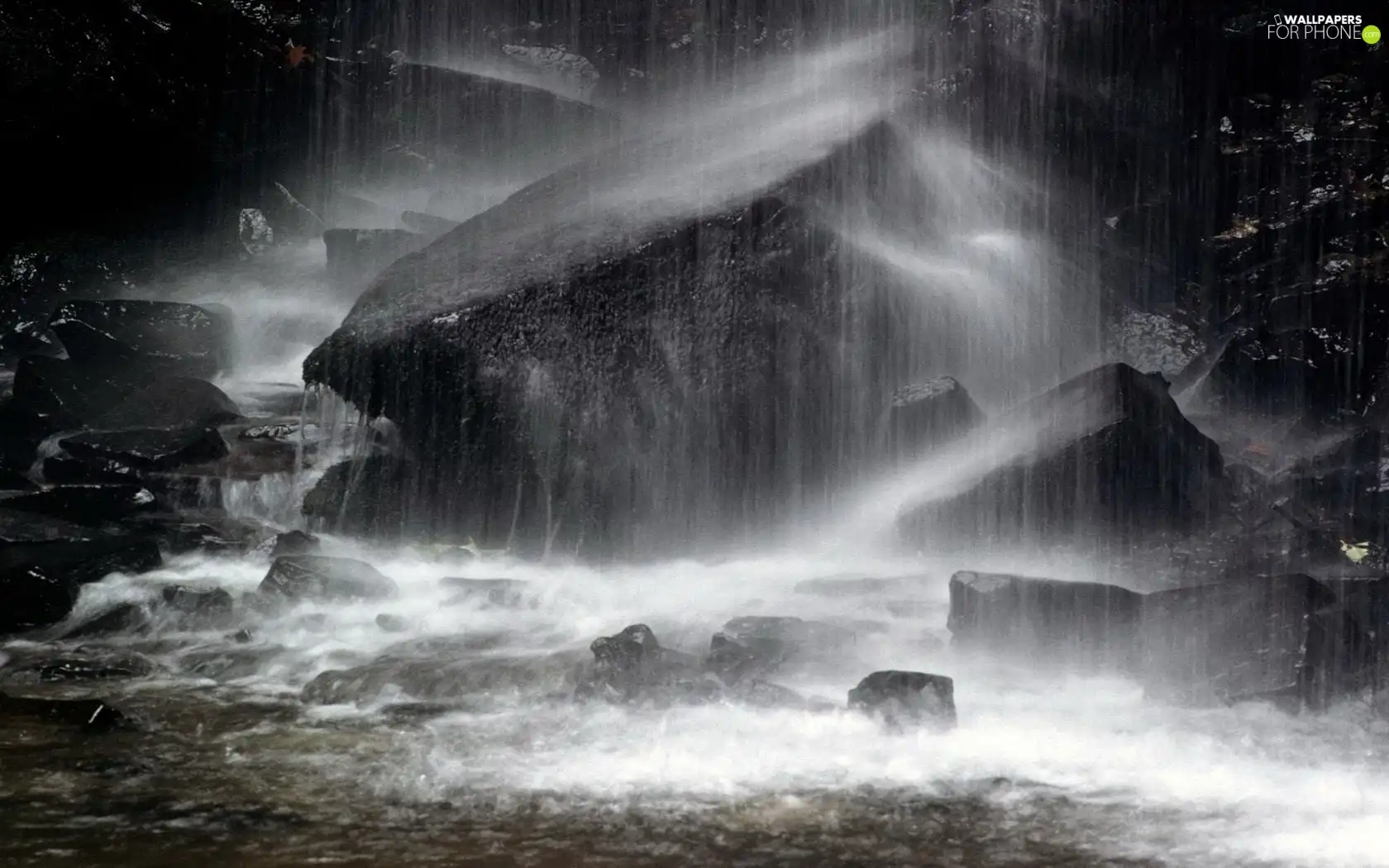 rocks, Rain