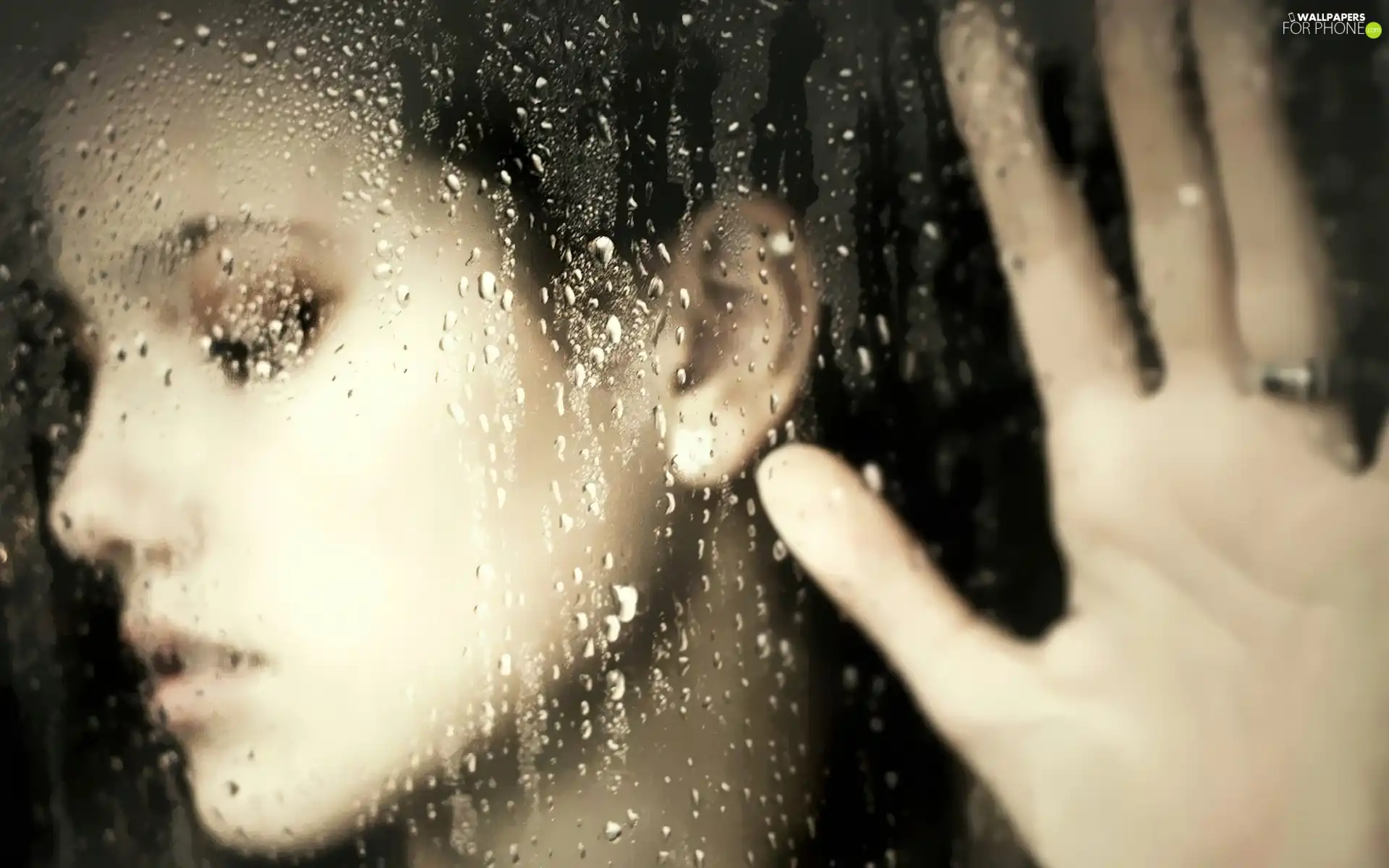 Rain, Women, Window