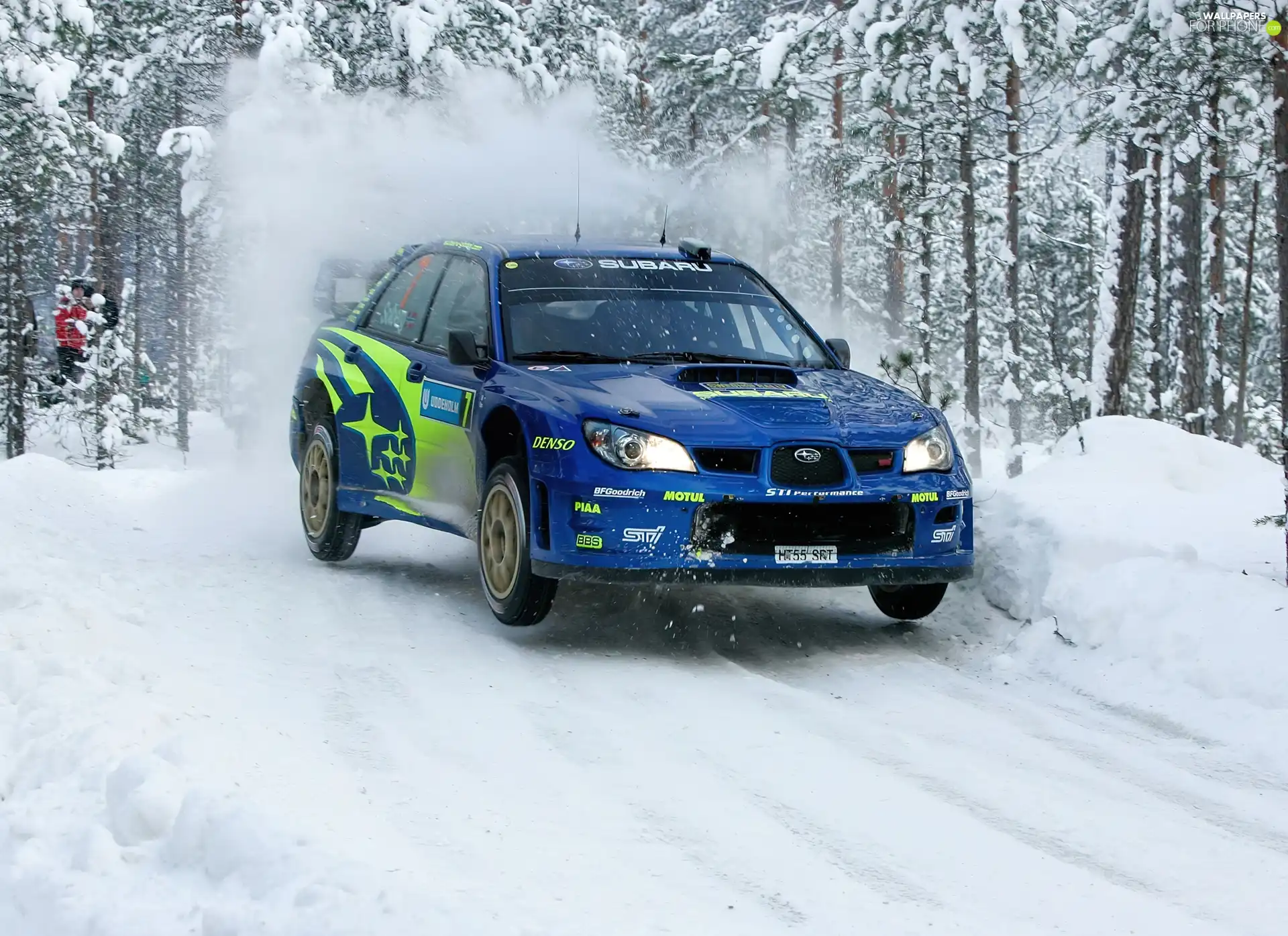 winter, Subaru Impreza, rally