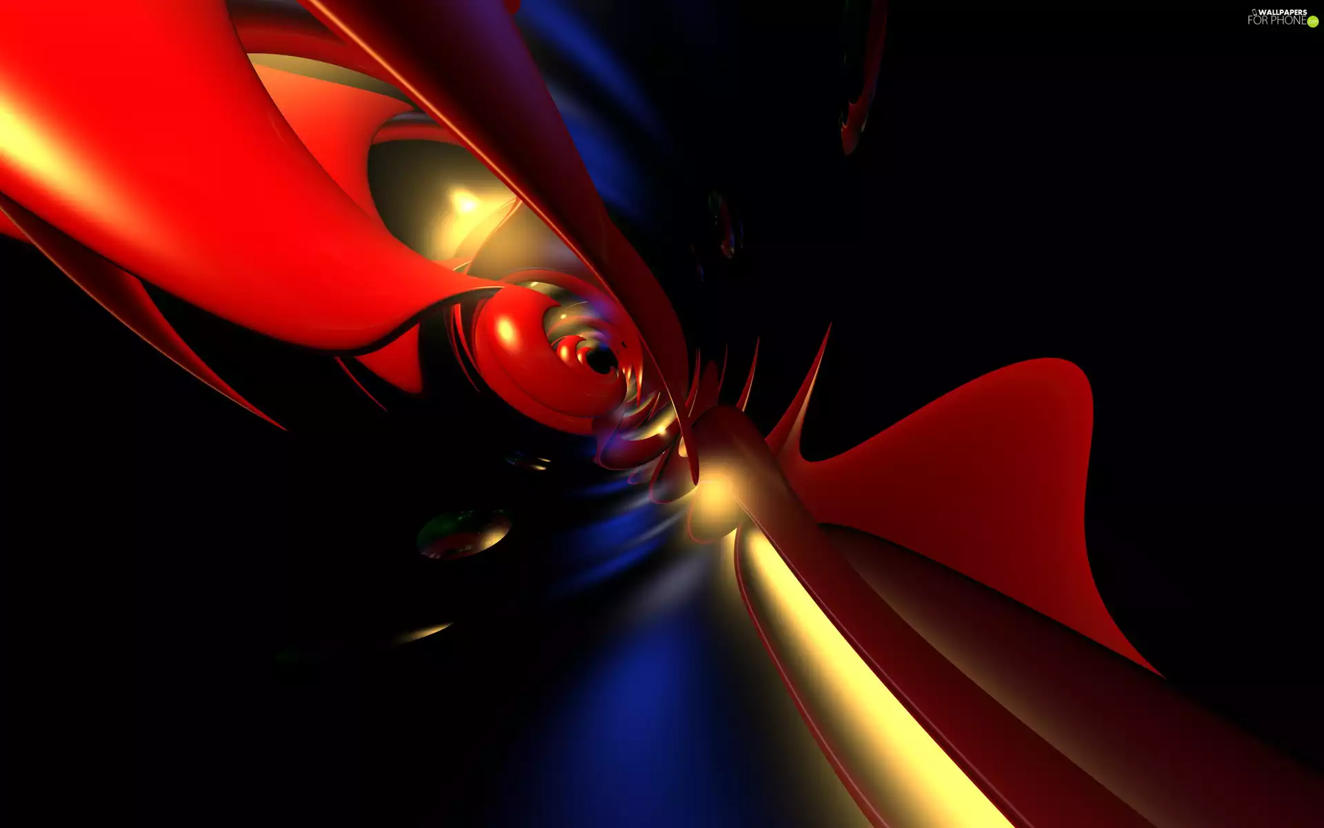 abstraction, Golden, streaks, Red