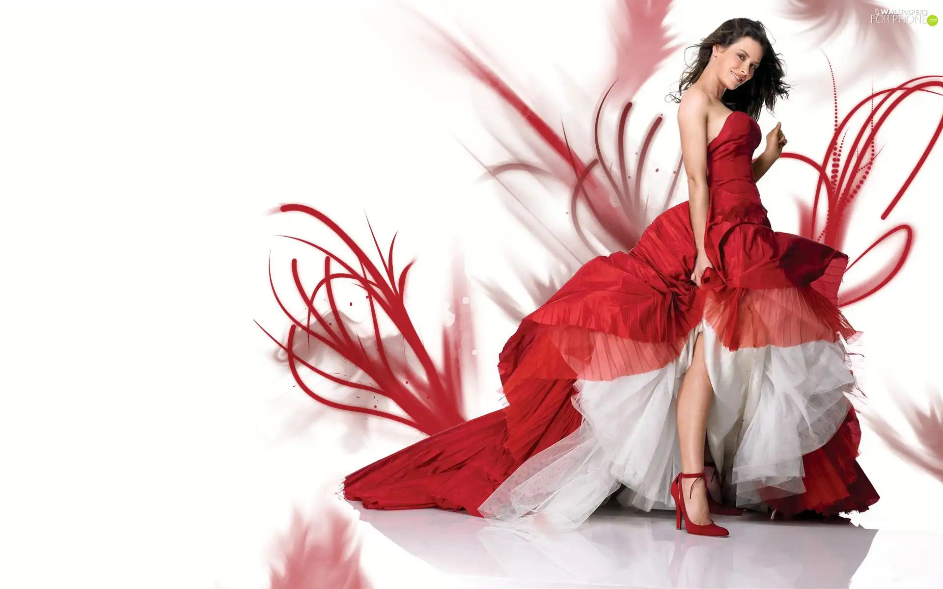 Dress, Evangeline Lilly, red hot