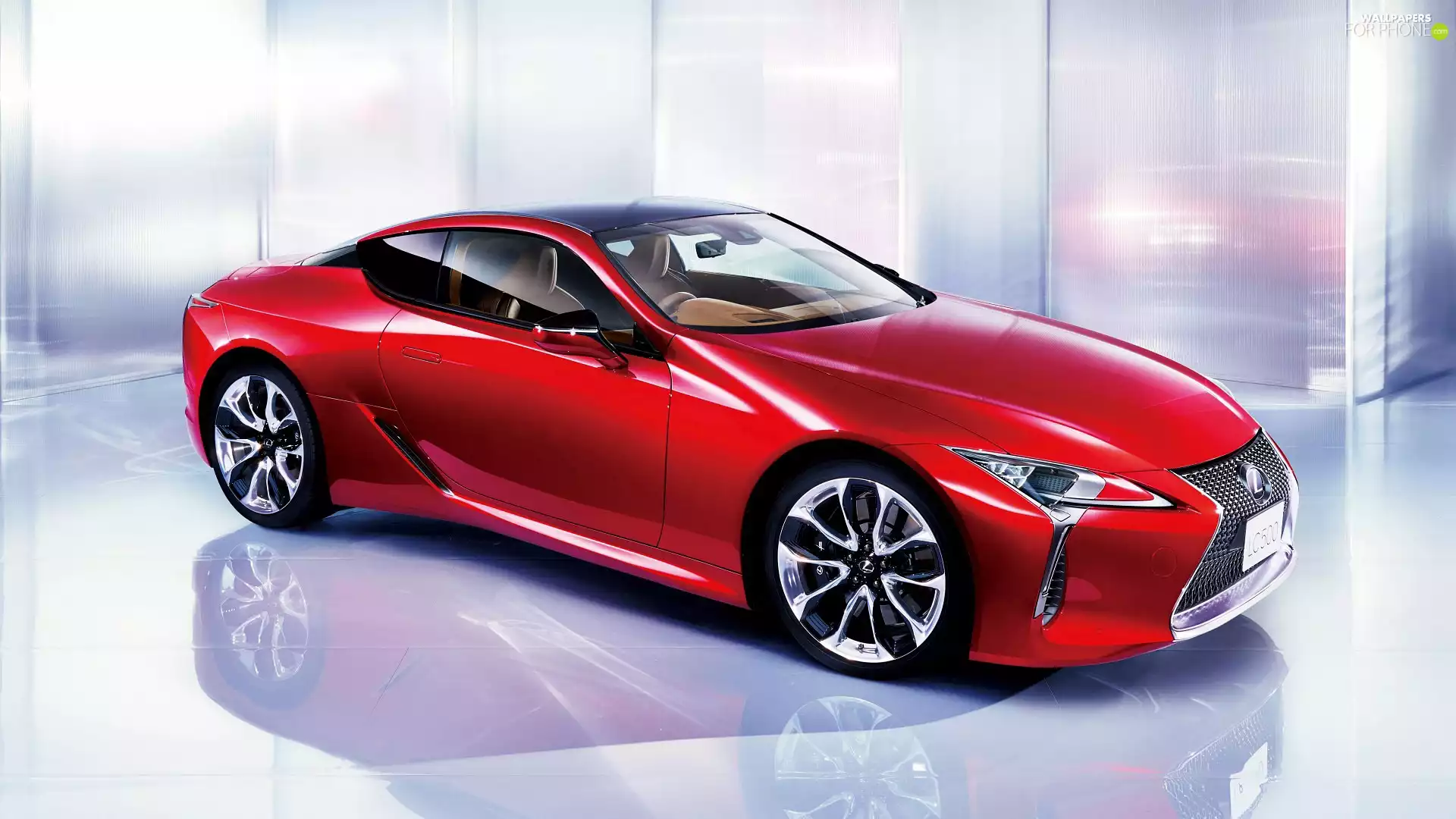 2017, Red, Lexus Lc 500
