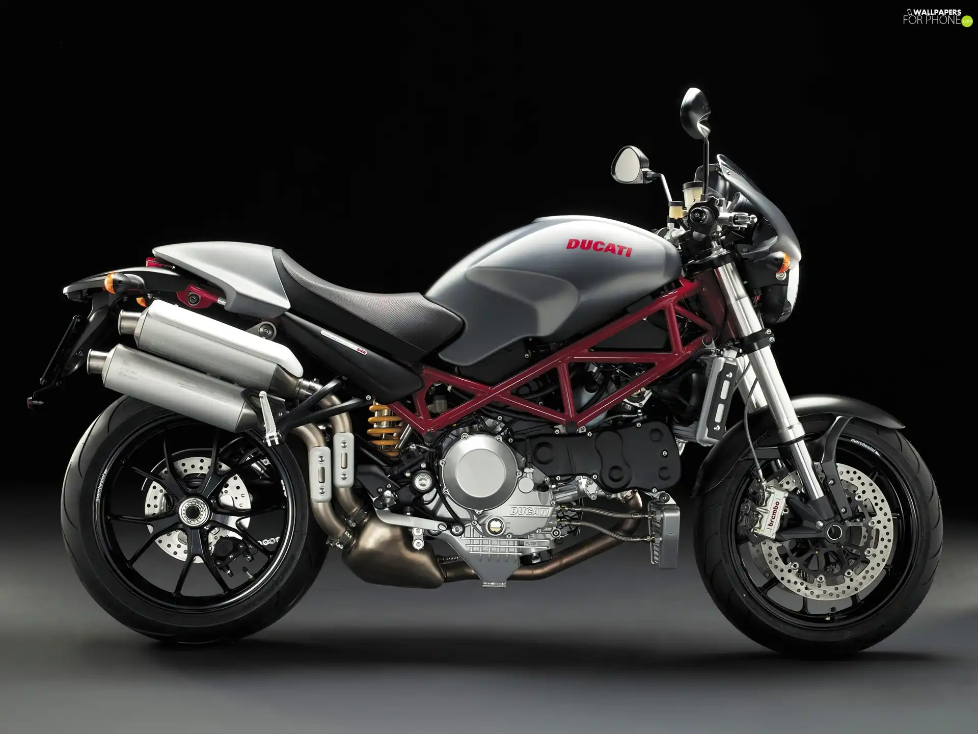 frame, Ducati Monster S4R, red hot