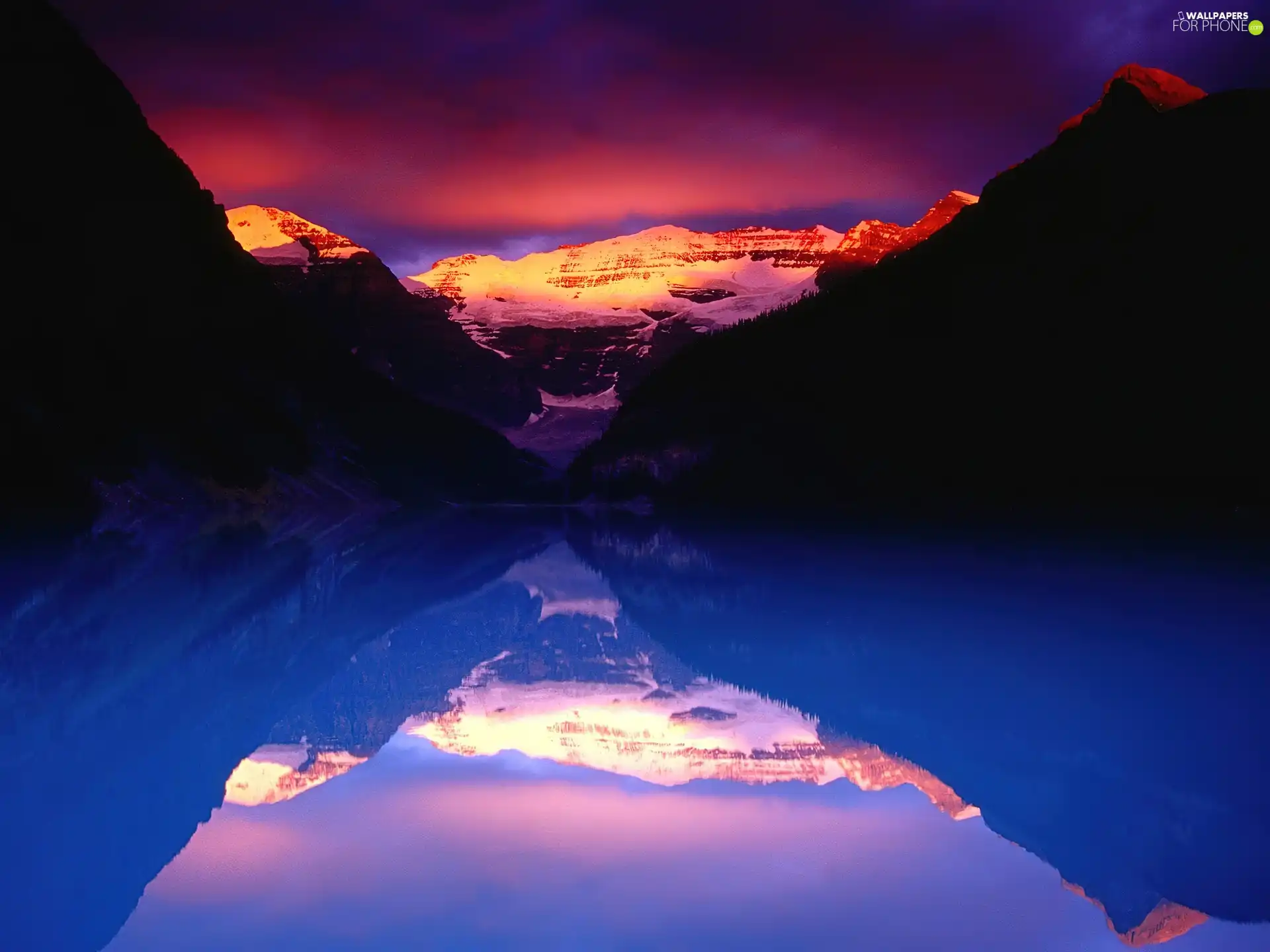 Great Sunsets, Mountains, reflection, lake
