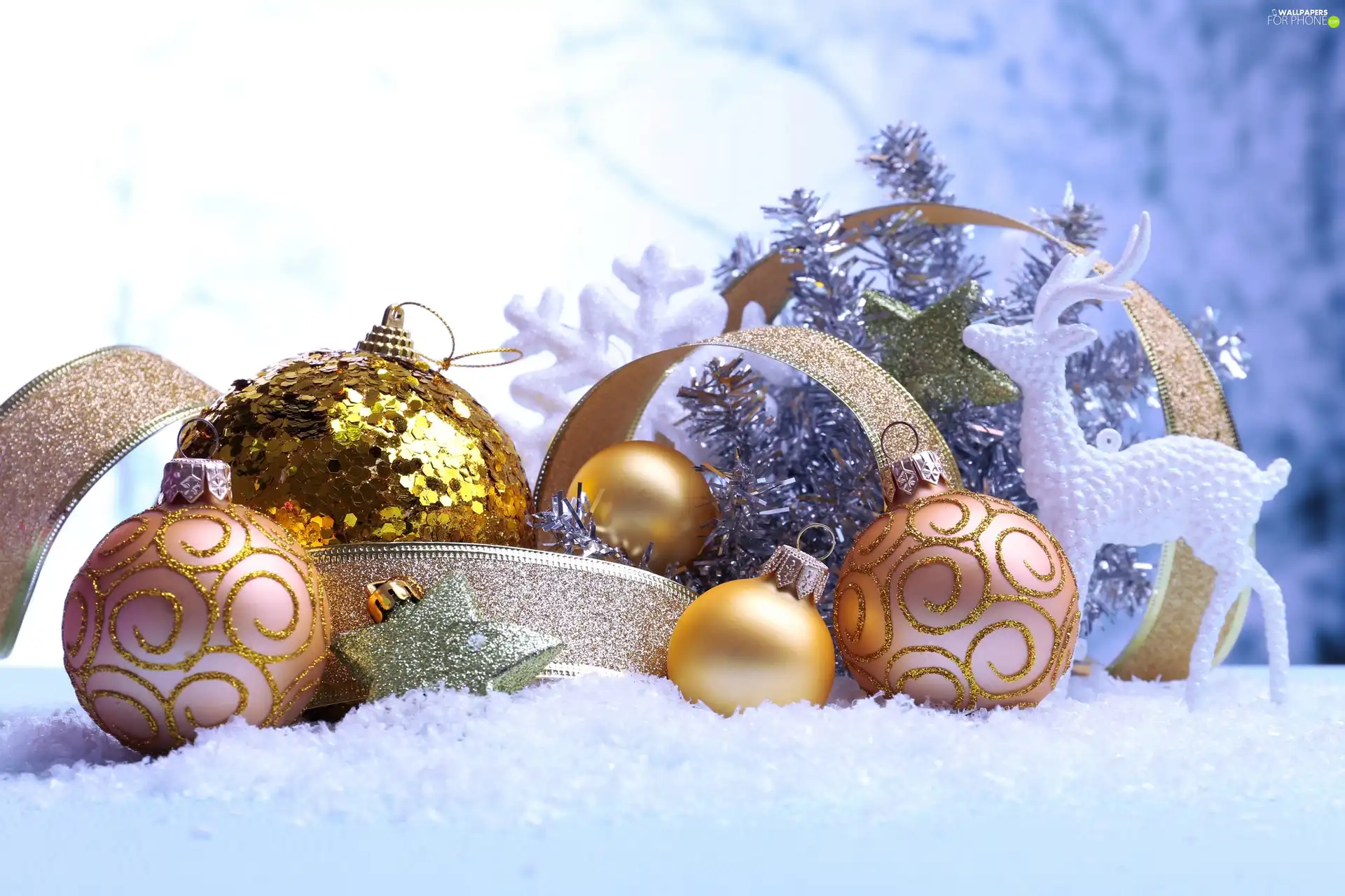 reindeer, ornamentation, Christmas