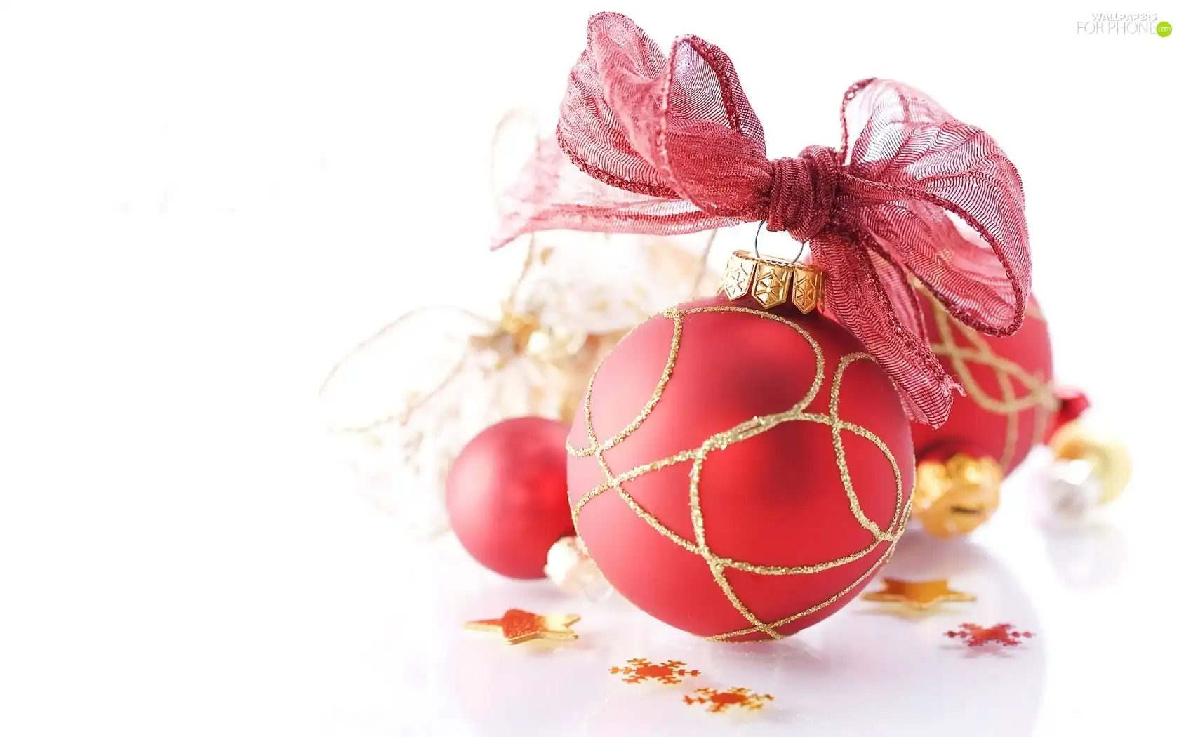 baubles, ribbon