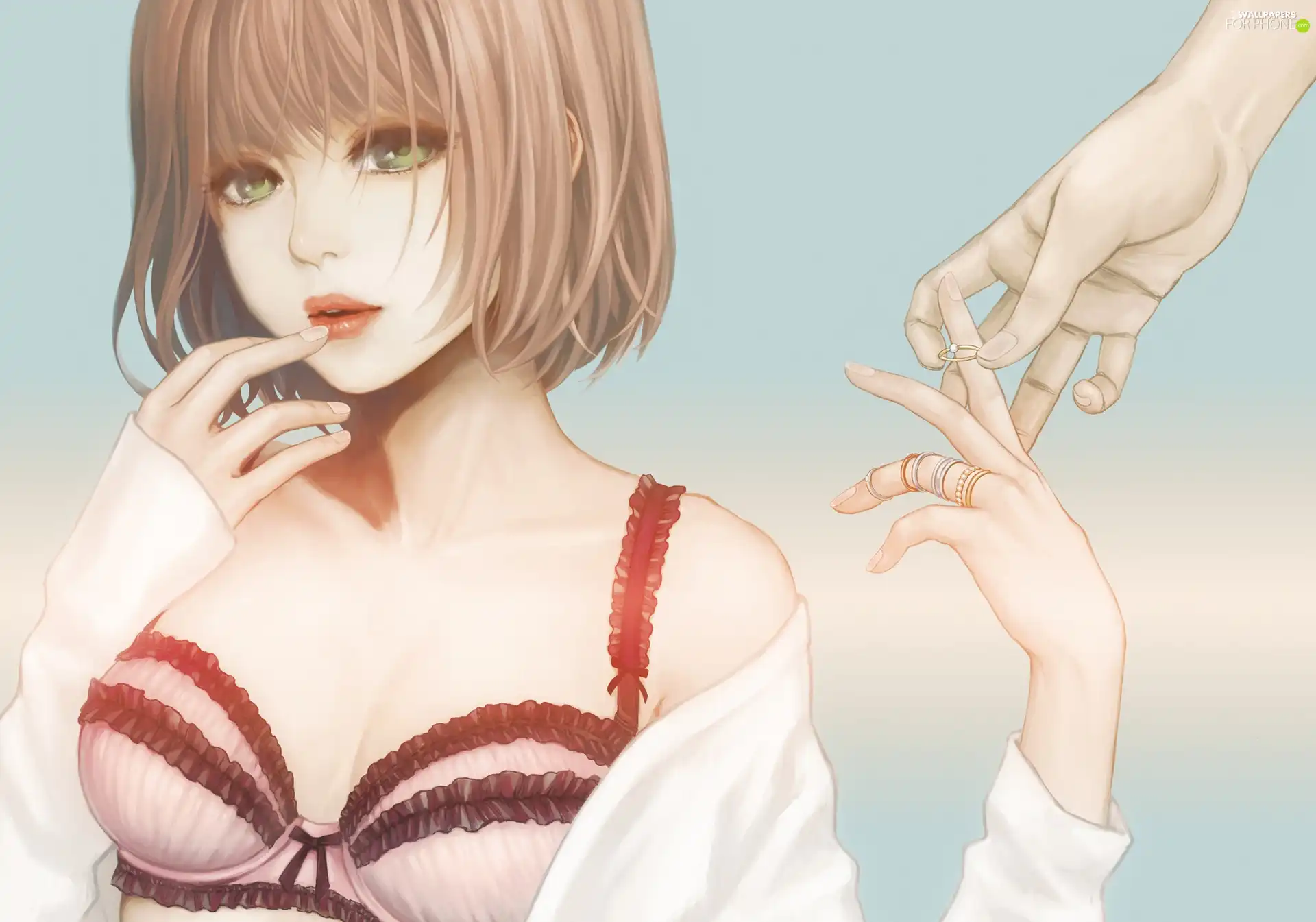 Ring, girl, hands