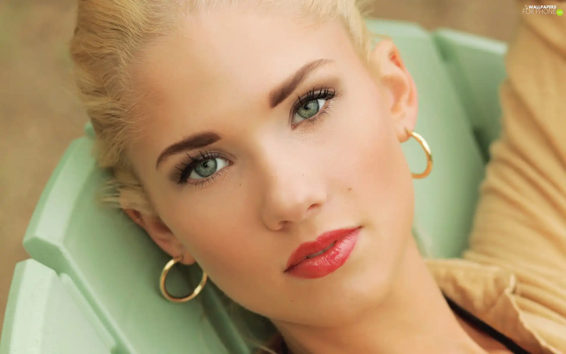 ear-ring, make-up, lovely, Blonde, Berit Birkeland