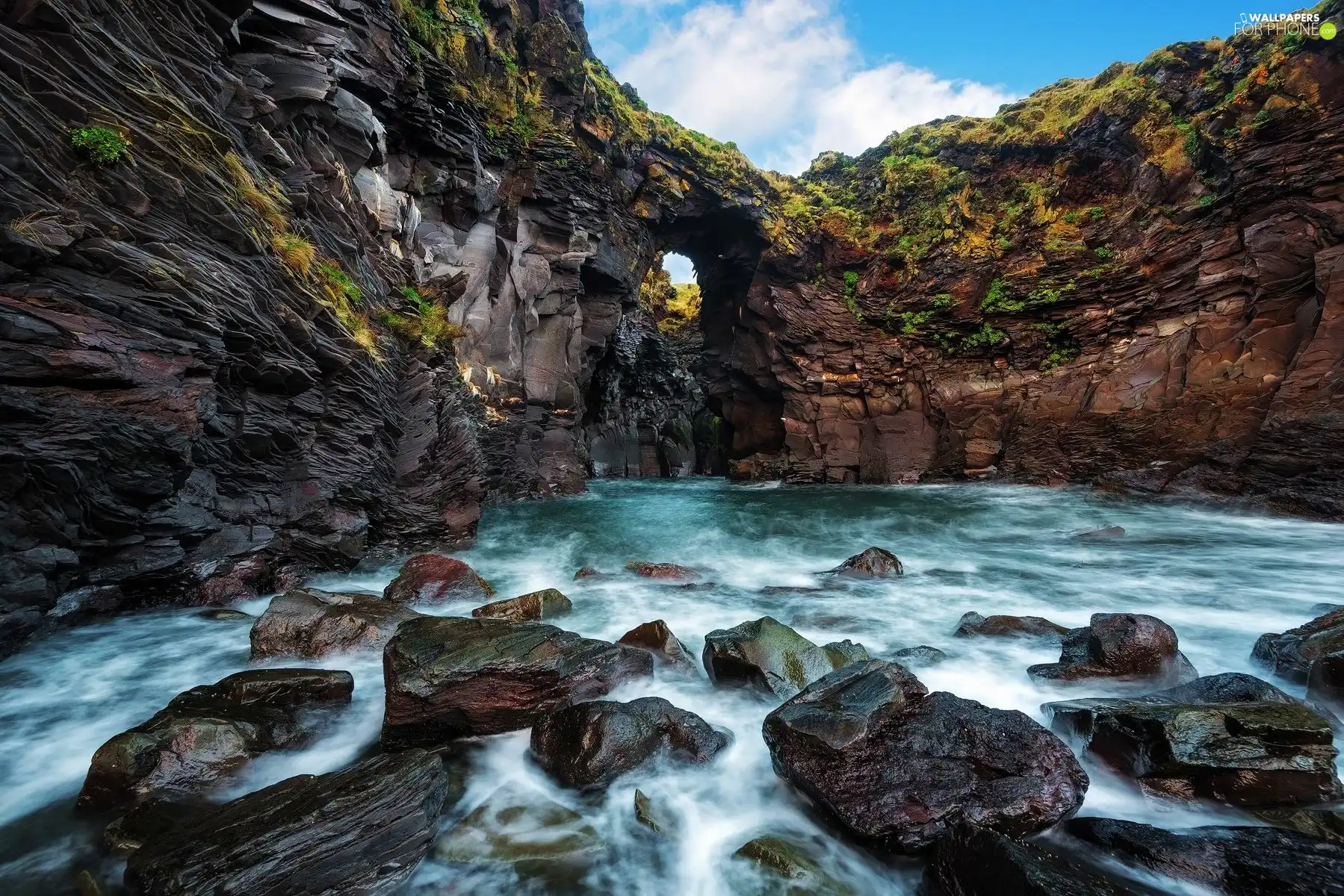 River, rocks, Stones