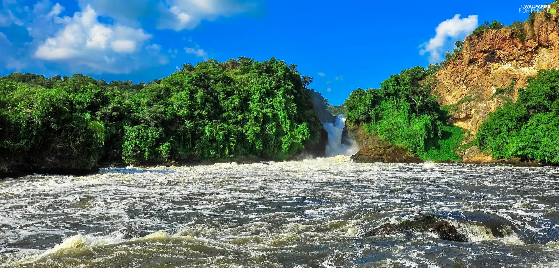 waterfall, River