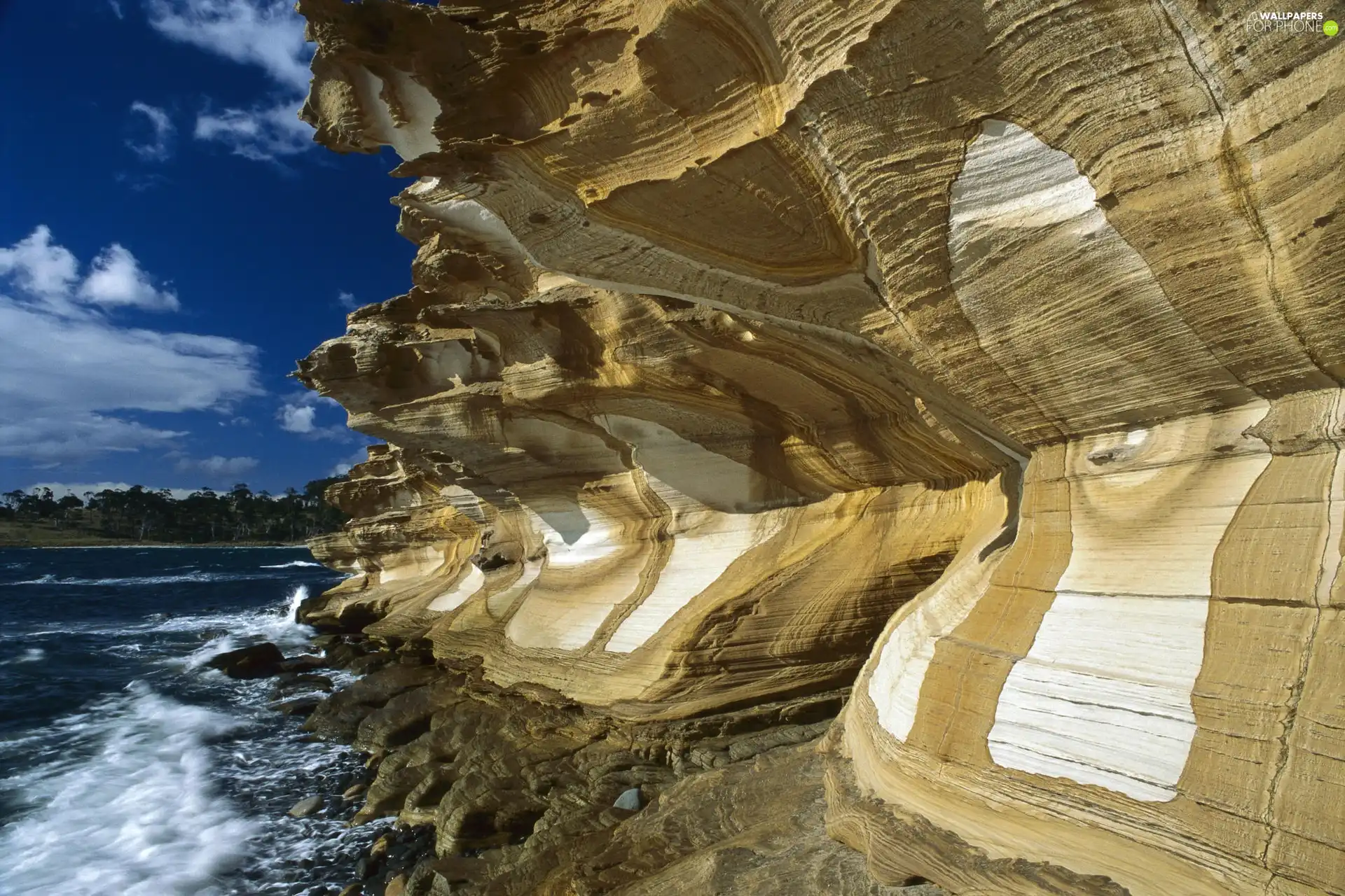 coast, Colored, rocks, marine