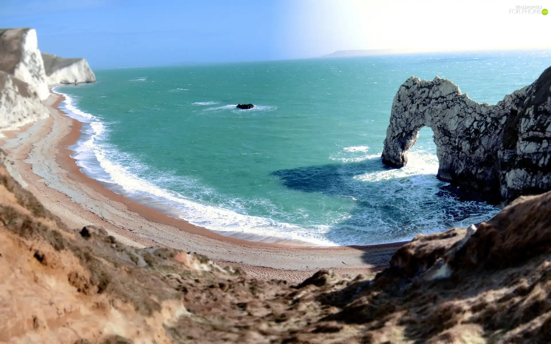 rocks, sea, coast