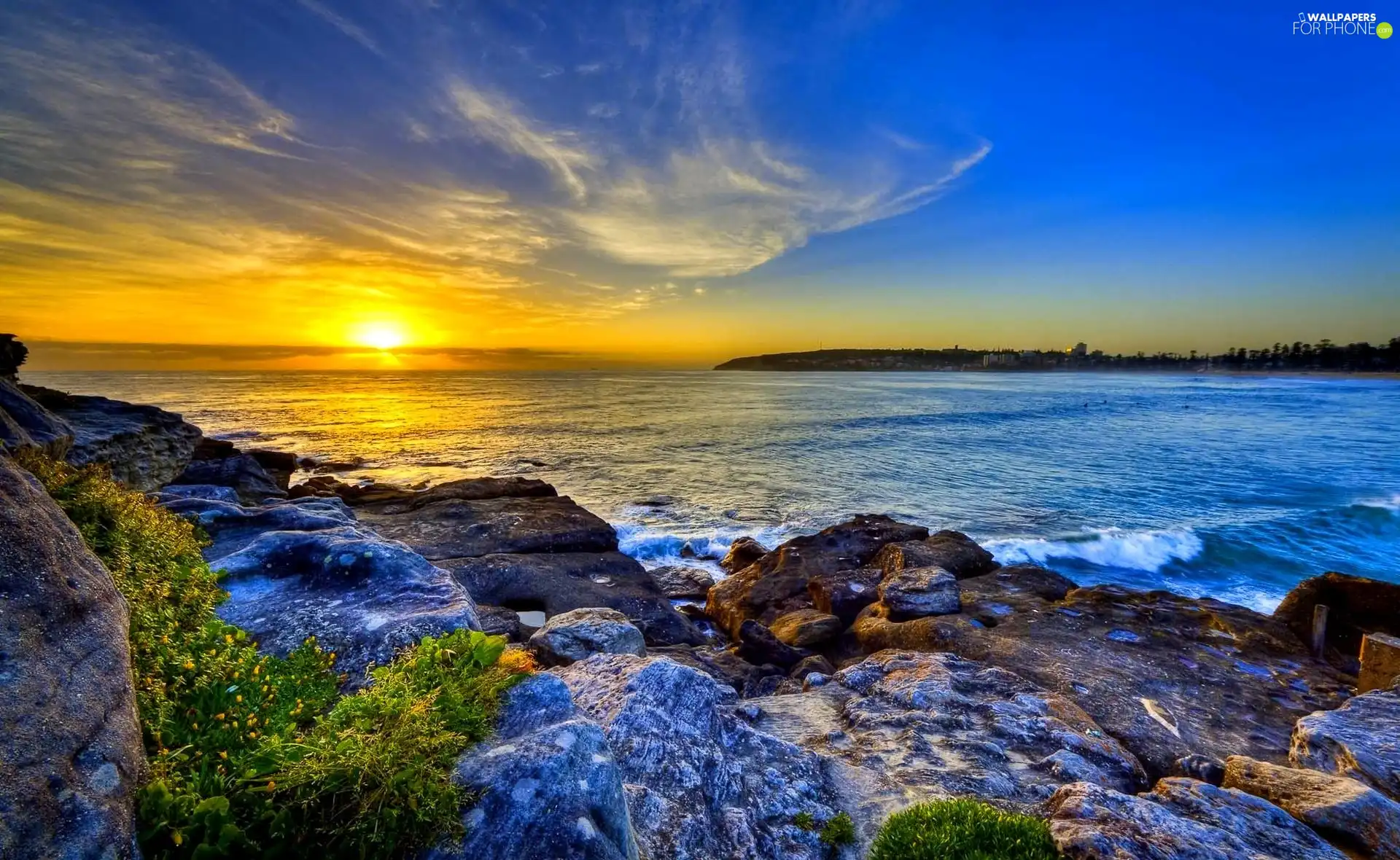 Great Sunsets, sea, rocks