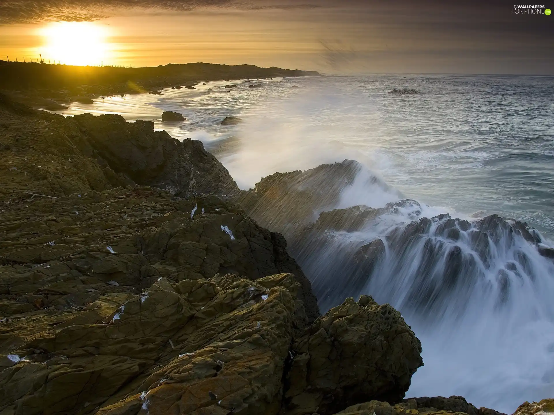 Great Sunsets, sea, rocks