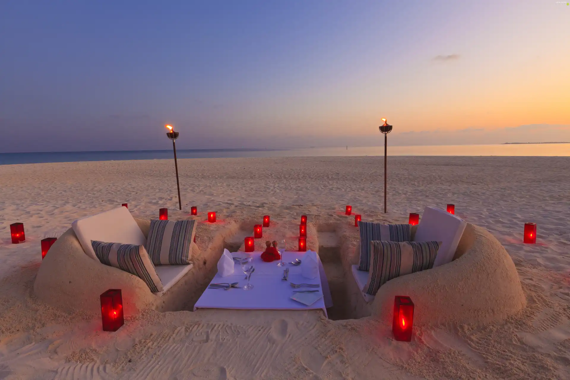 Sky, Romantic, room, Beaches