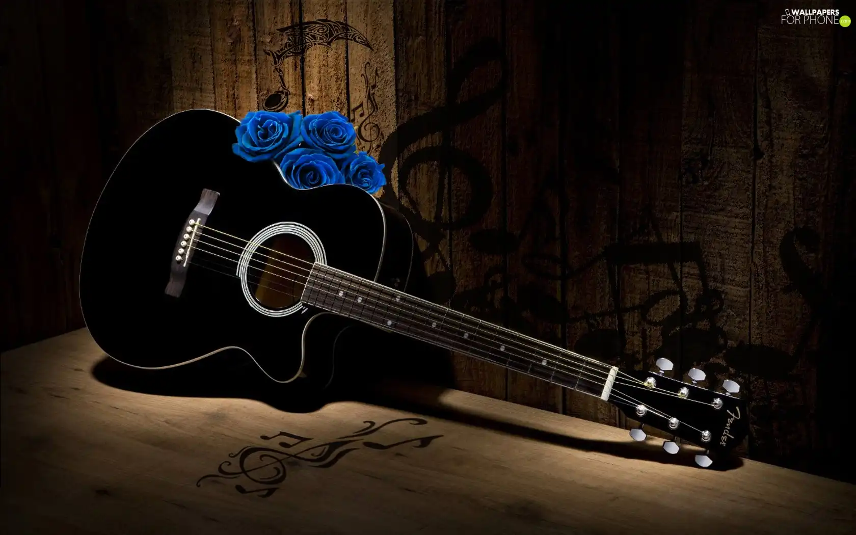 Guitar, rose