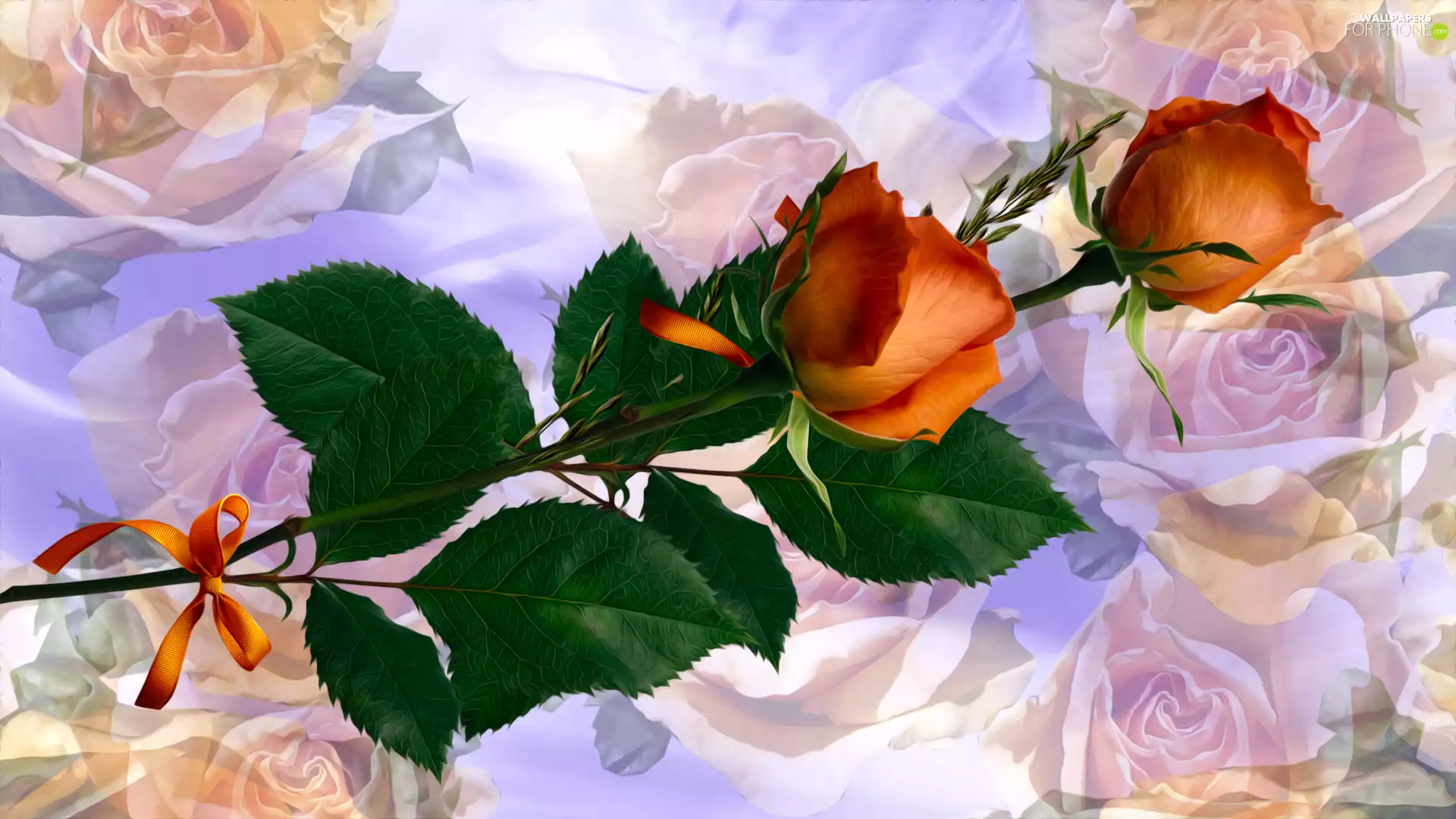 Two, Loop, graphics, roses