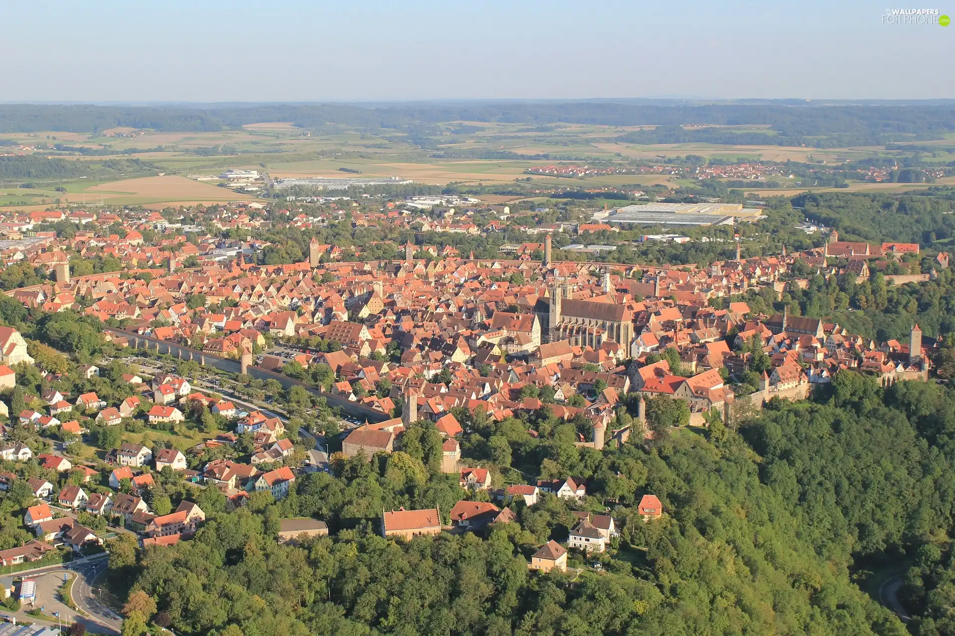 Rothenburg, panorama, town