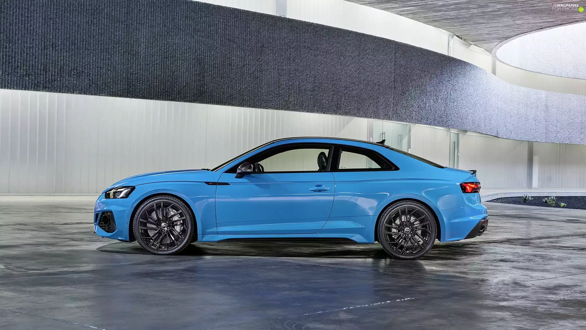 coupe, Blue, Audi RS5