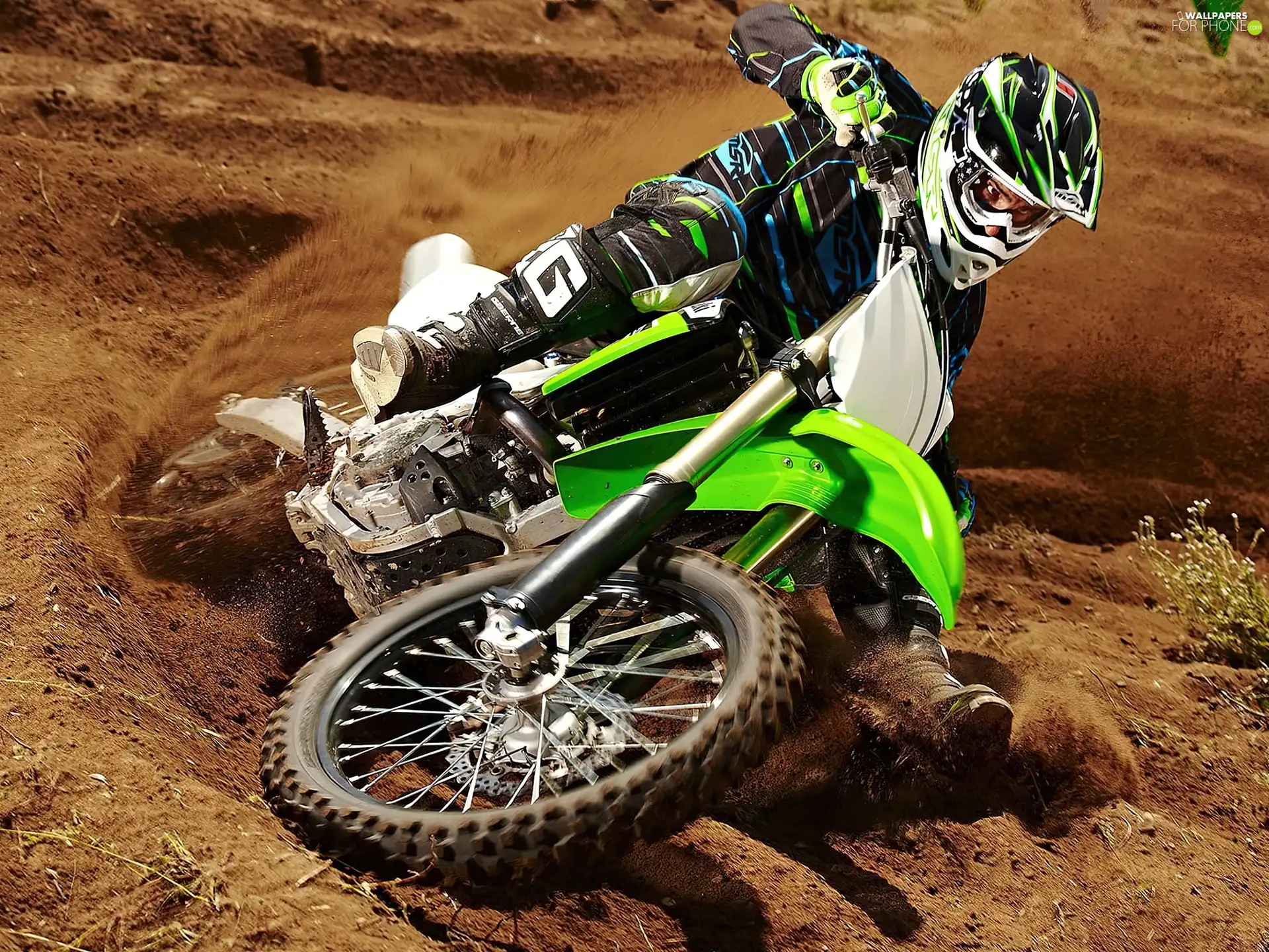 race, Kawasaki KX450F, Sand