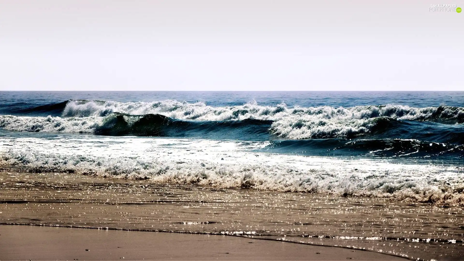 sea, Beaches, Sand, Waves