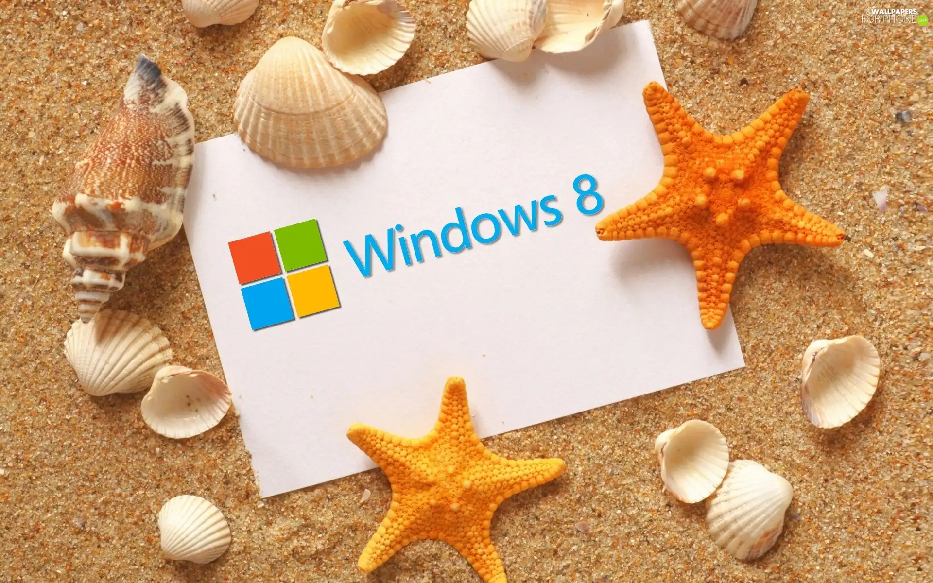 Shells, Windows 8, Sand