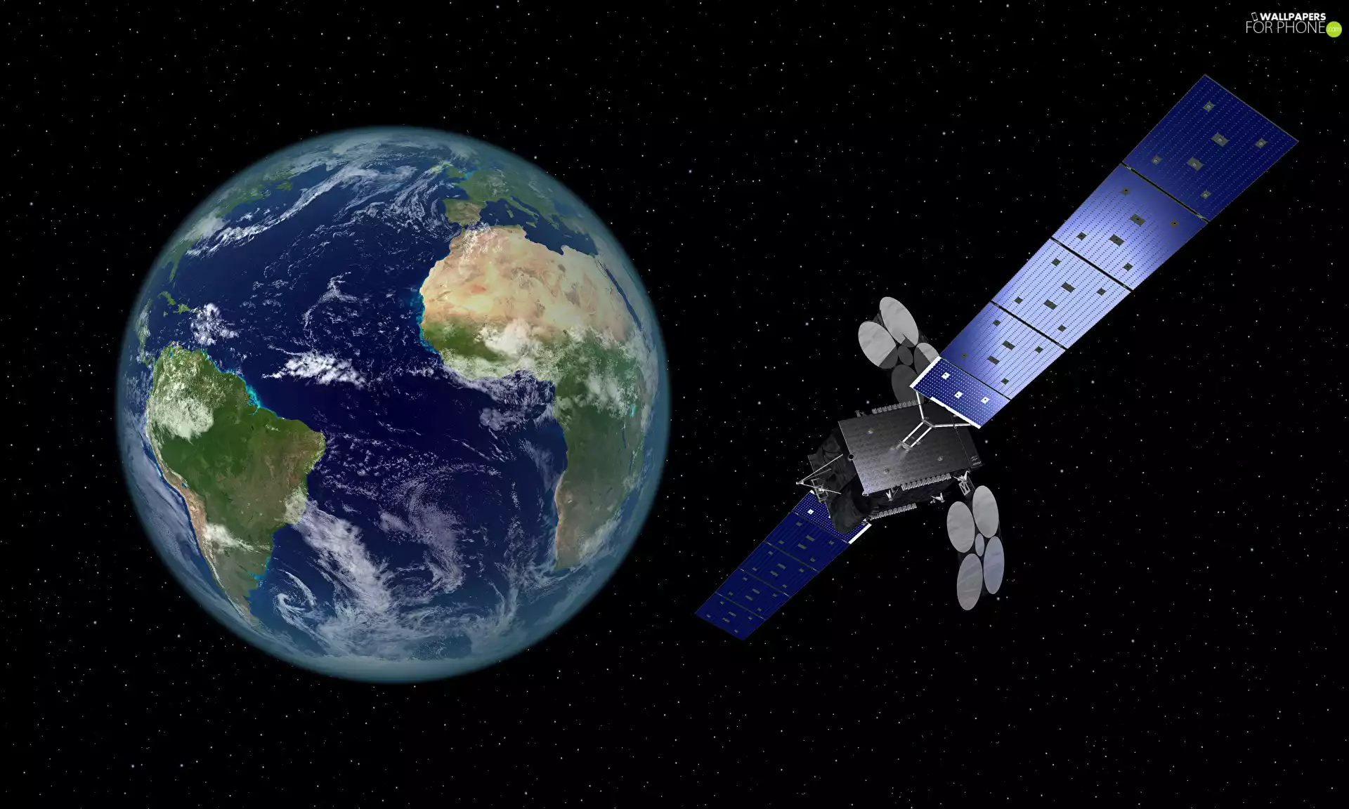 Al Yah 3 Satellite, 3D Graphics, land